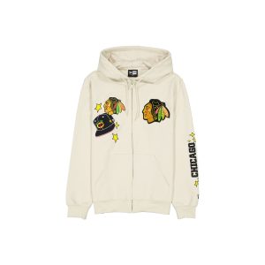 Chicago Blackhawks Stone Logo Select Full-Zip Hoodie