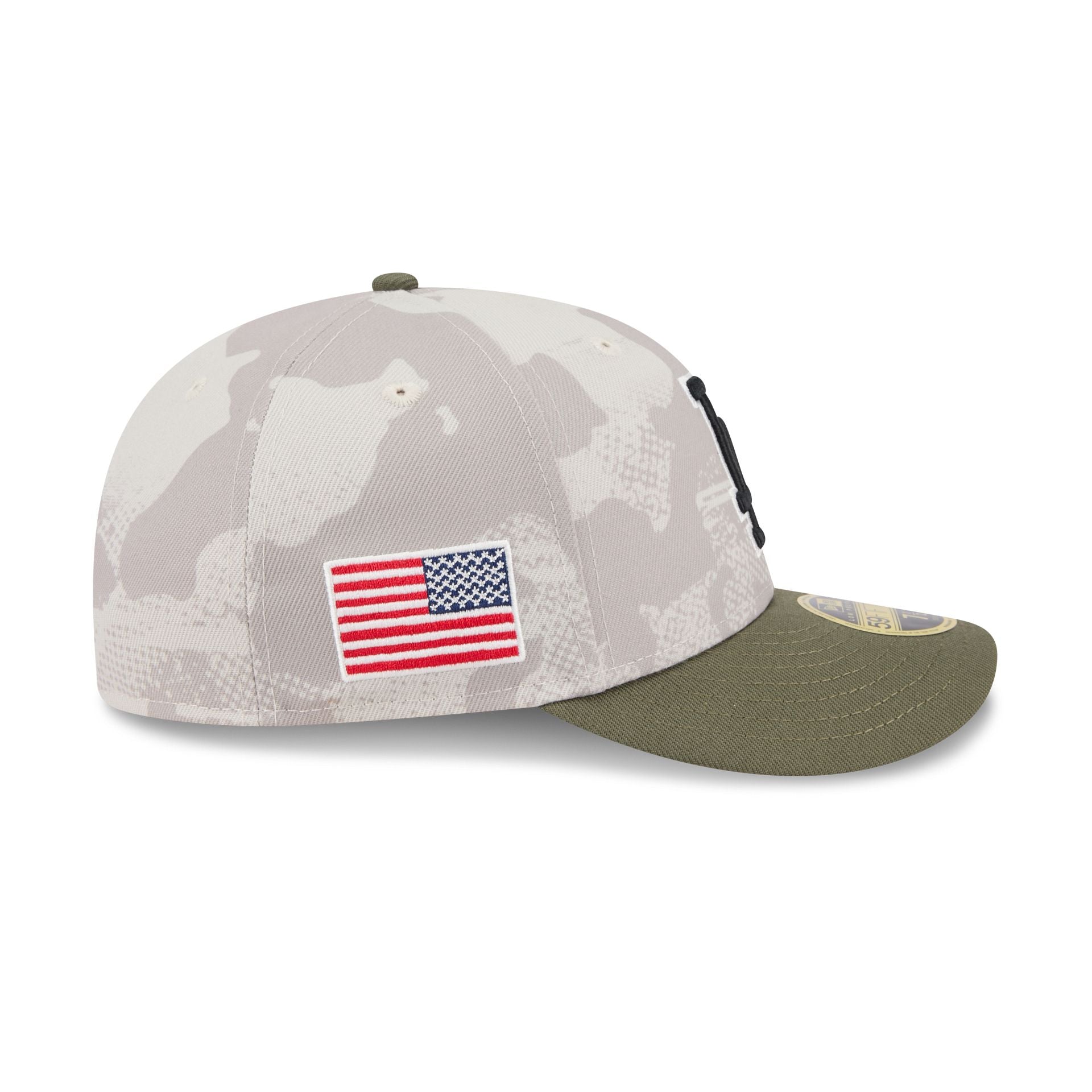 Los Angeles Dodgers Armed Forces Day 2025 Low Profile 59FIFTY Fitted Hat - Image 4