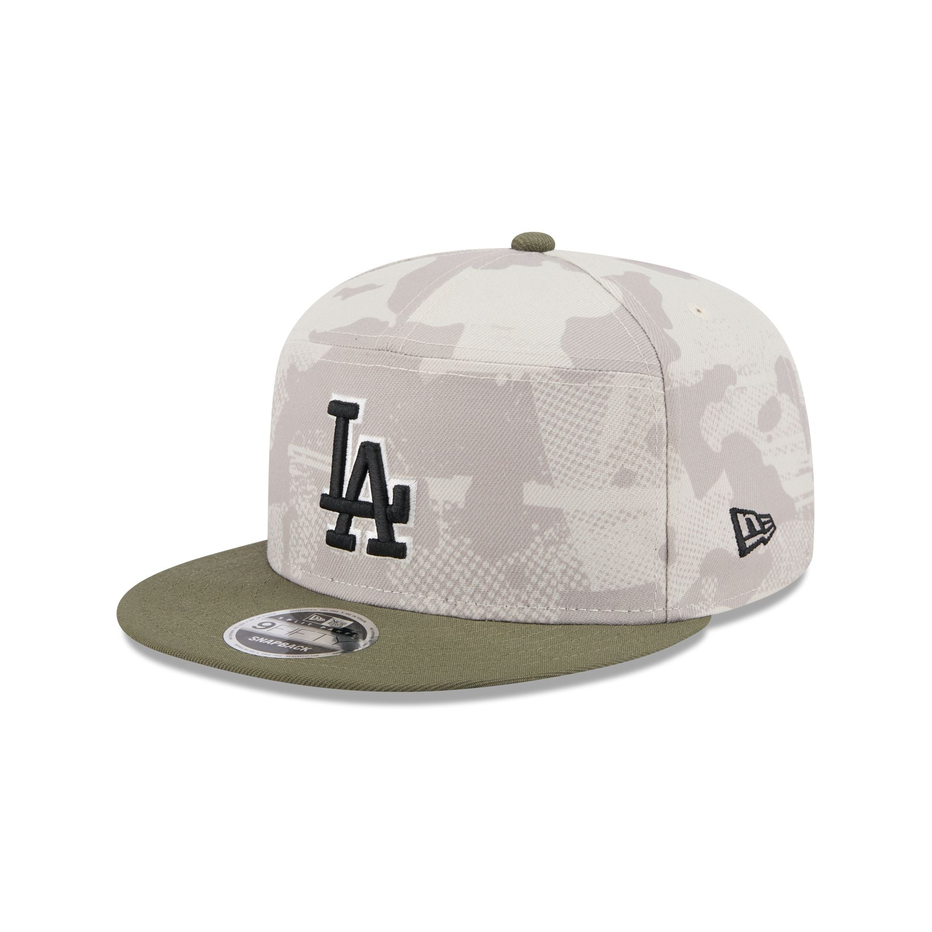 Los Angeles Dodgers Armed Forces Day 2025 Split Panel 9FIFTY Snapback Hat - Image 3