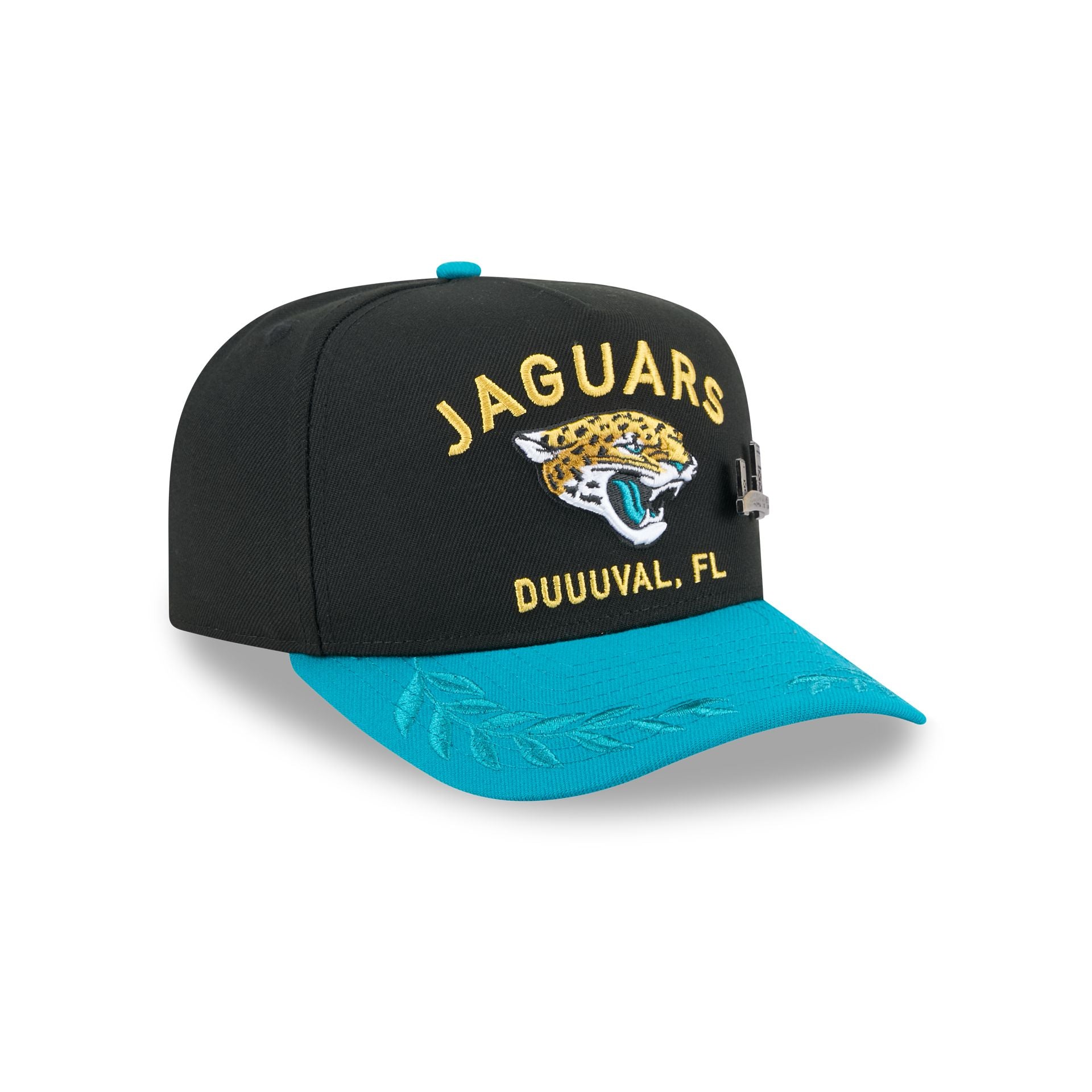 Jacksonville Jaguars 2025 Draft Black 59FIFTY A-Frame Fitted Hat - Image 3