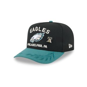 Philadelphia Eagles 2025 Draft Black 59FIFTY A-Frame Fitted Hat