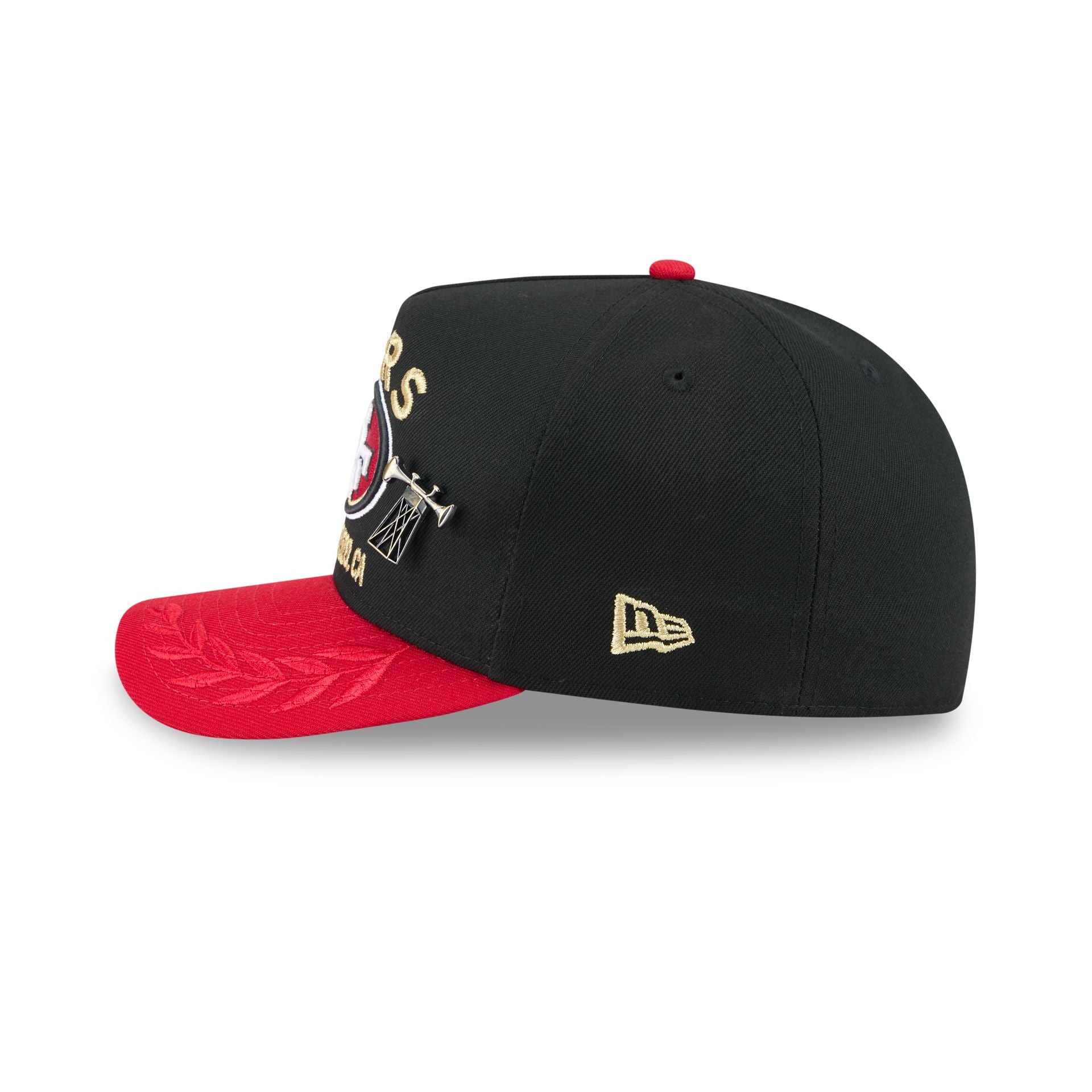 San Francisco 49ers 2025 Draft Black 59FIFTY A-Frame Fitted Hat - Image 4
