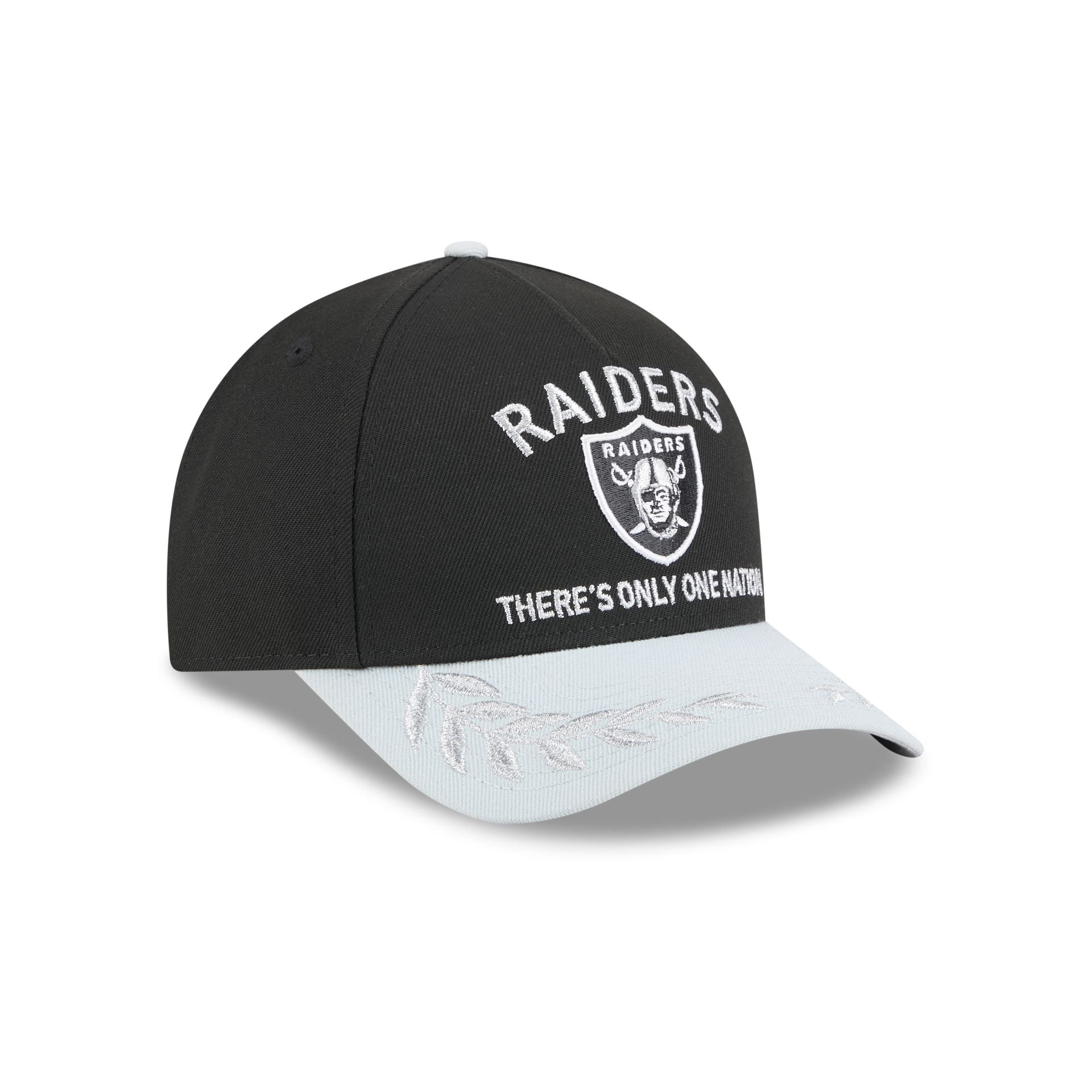 Las Vegas Raiders 2025 Draft 9FORTY M-Crown A-Frame Snapback Hat - Image 3