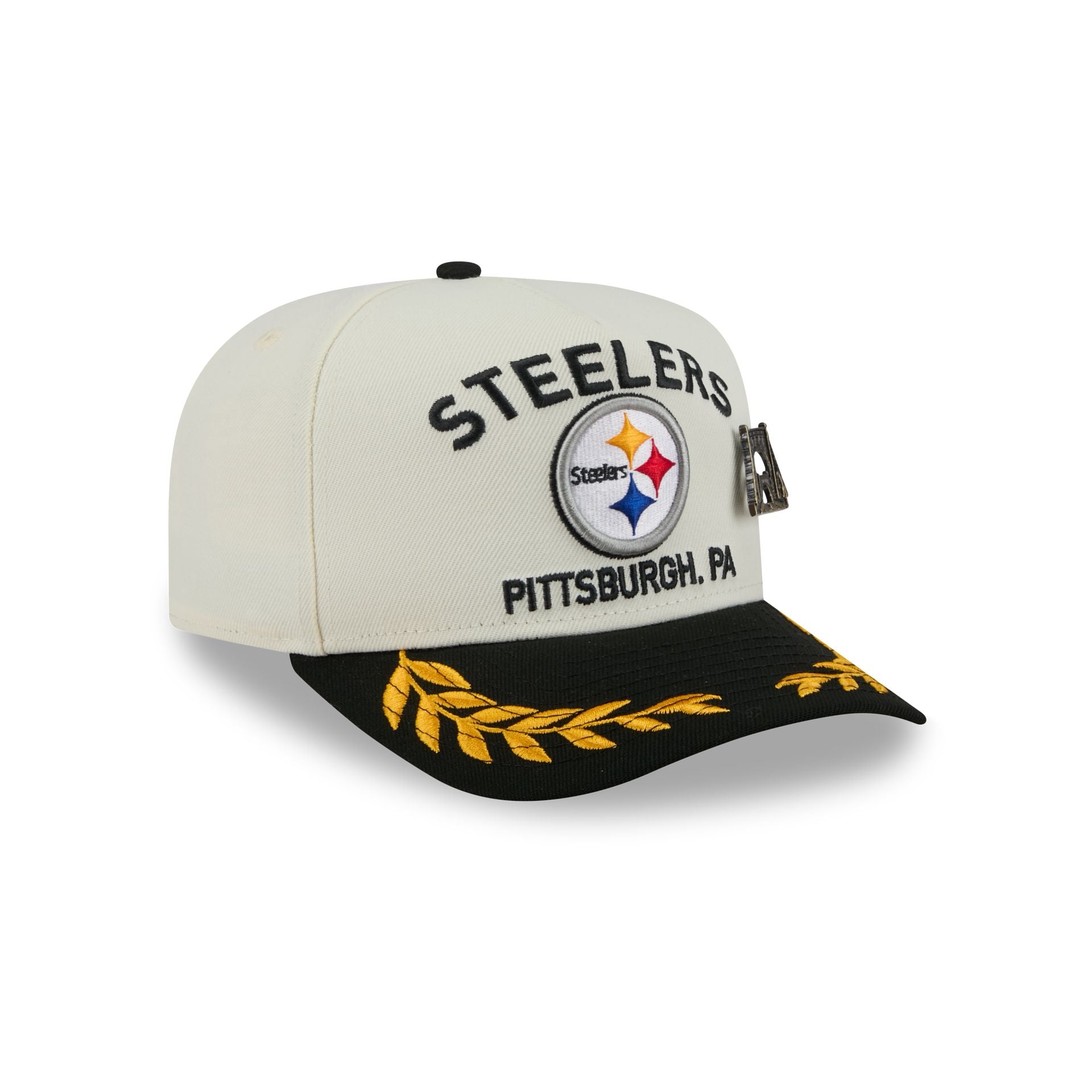 Pittsburgh Steelers 2025 Draft Chrome White 59FIFTY A-Frame Fitted Hat - Image 3