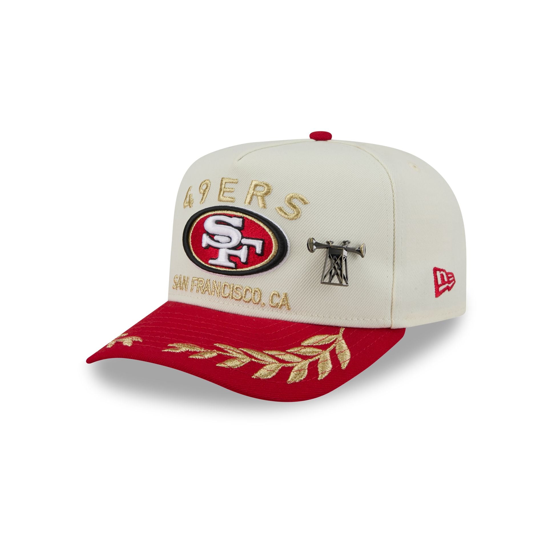 San Francisco 49ers 2025 Draft Chrome White 59FIFTY A-Frame Fitted Hat