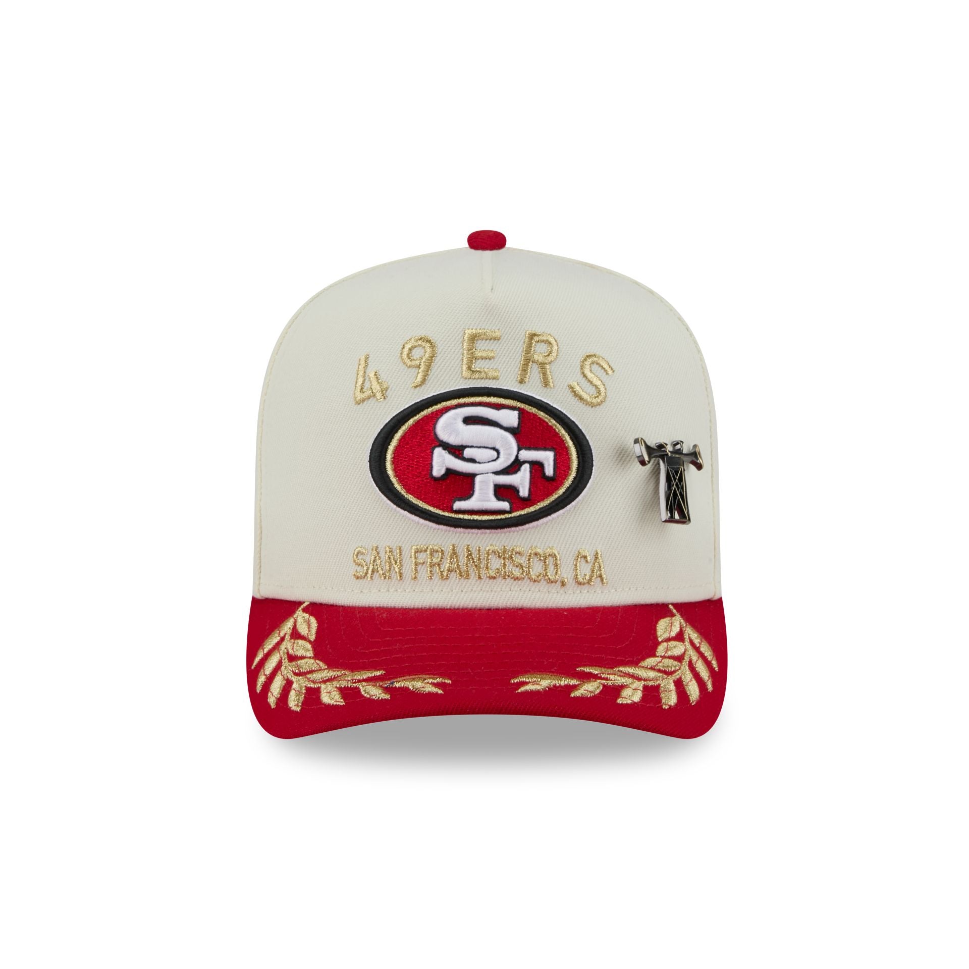San Francisco 49ers 2025 Draft Chrome White 59FIFTY A-Frame Fitted Hat - Image 2