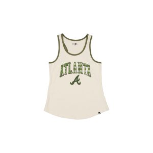 Atlanta Braves Armed Forces Day 2025 Women's Stone Tank Top
