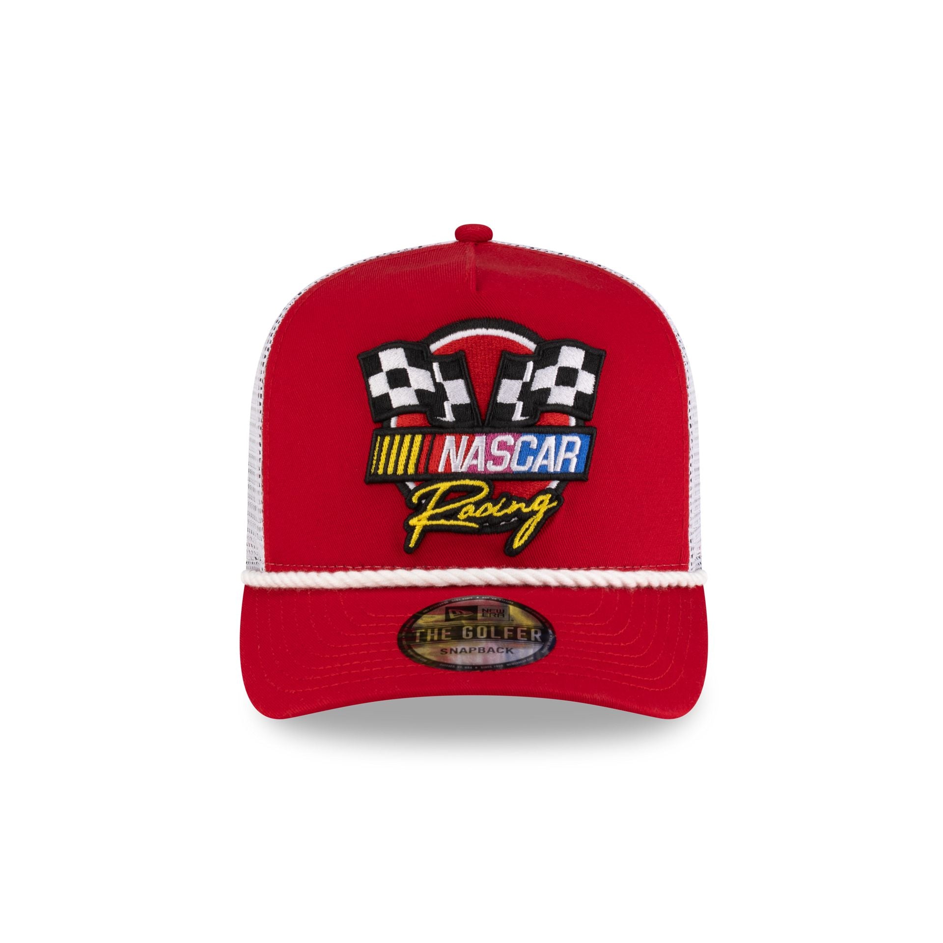 NASCAR Classics Flags Red Golfer Hat - Image 2