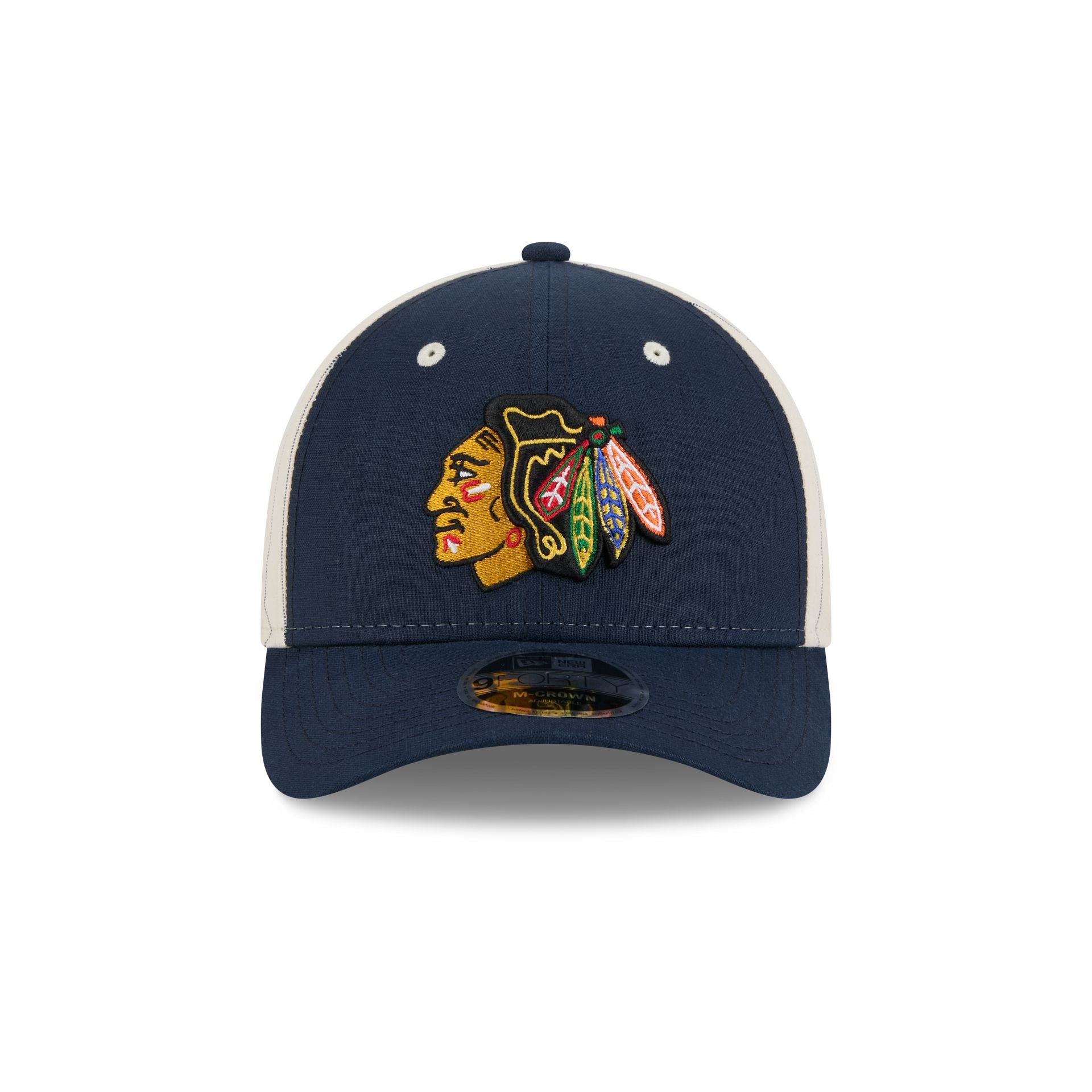 Chicago Blackhawks Linen 9FORTY M-Crown Snapback Hat - Image 2