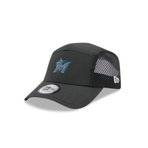 Miami Marlins Poly Runner Adjustable Hat