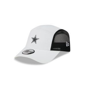 Dallas Cowboys White Poly Runner Adjustable Hat