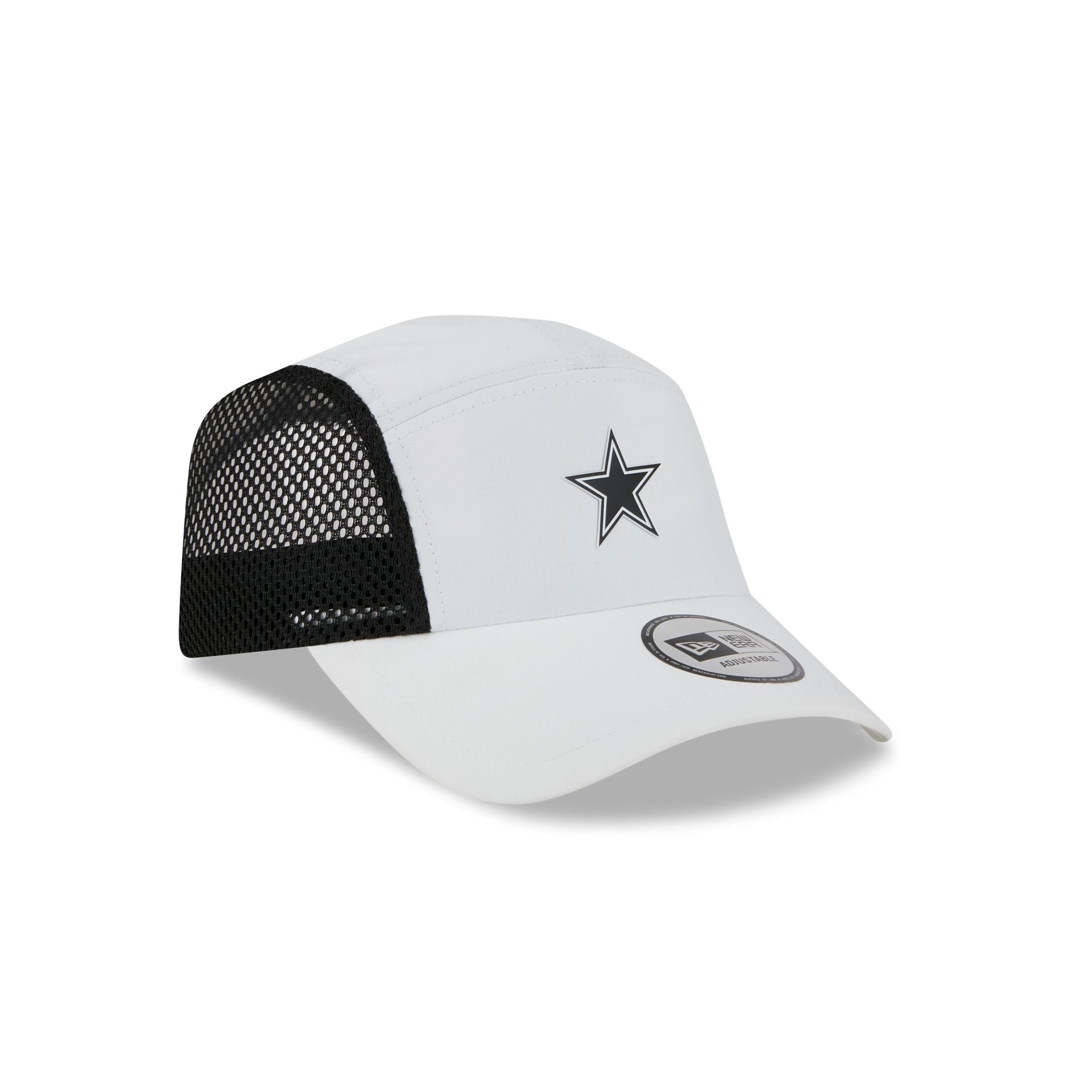 Dallas Cowboys White Poly Runner Adjustable Hat - Image 2