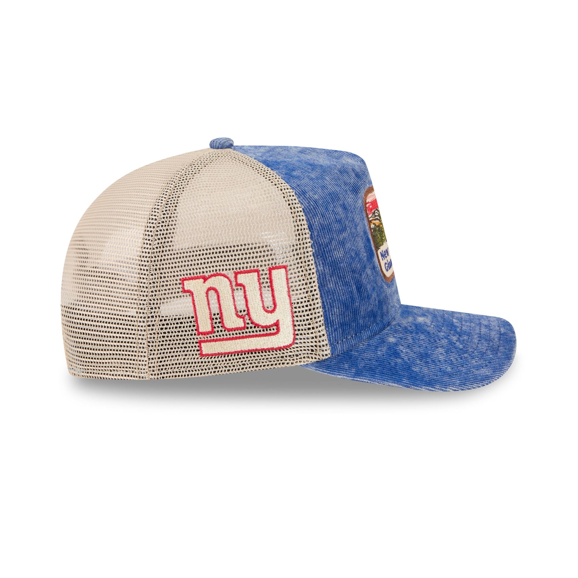 New York Giants Vintage Landscape 9FIFTY A-Frame Trucker Hat - Image 4