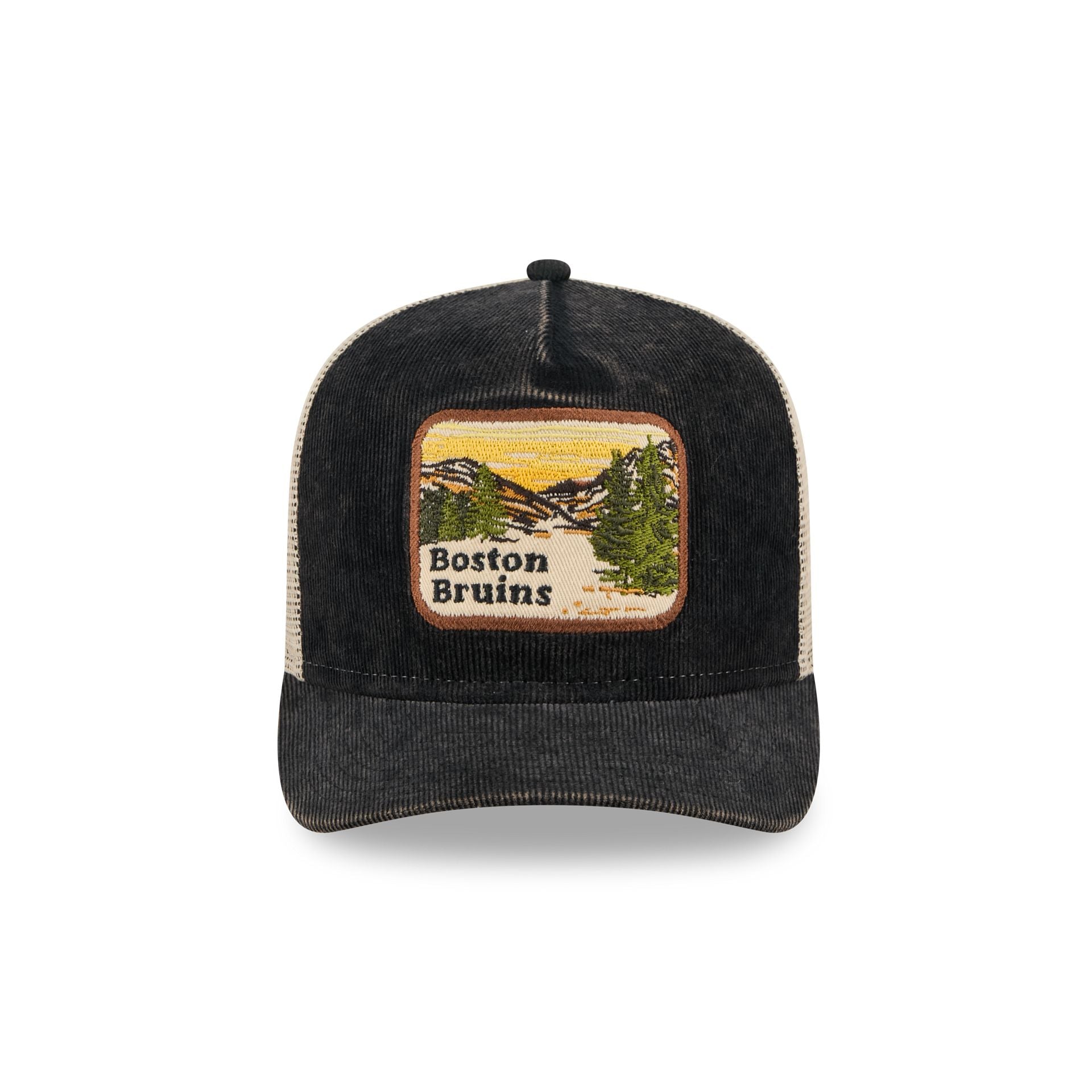 Boston Bruins Vintage Landscape 9FIFTY A-Frame Trucker Hat - Image 2