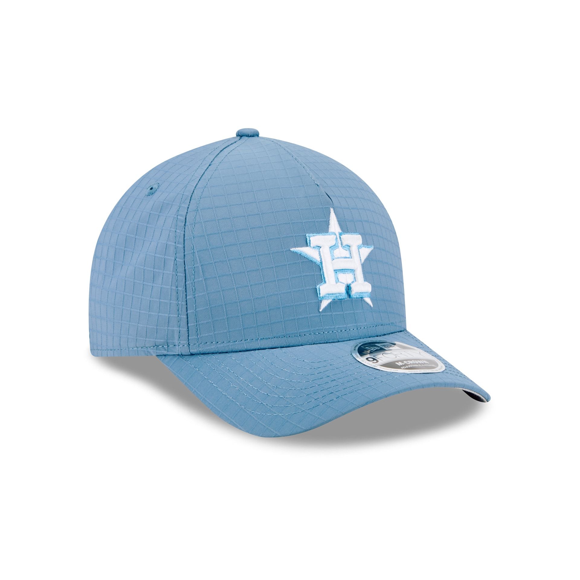 Houston Astros Blue Ripstop 9FORTY M-Crown A-Frame Snapback Hat - Image 3