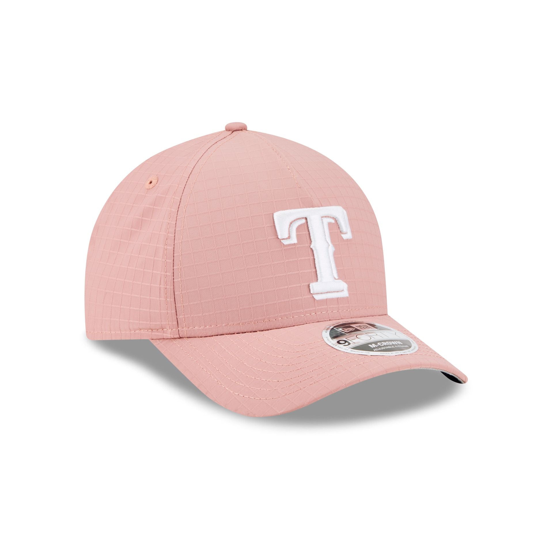 Texas Rangers Pink Ripstop 9FORTY M-Crown A-Frame Snapback Hat - Image 3