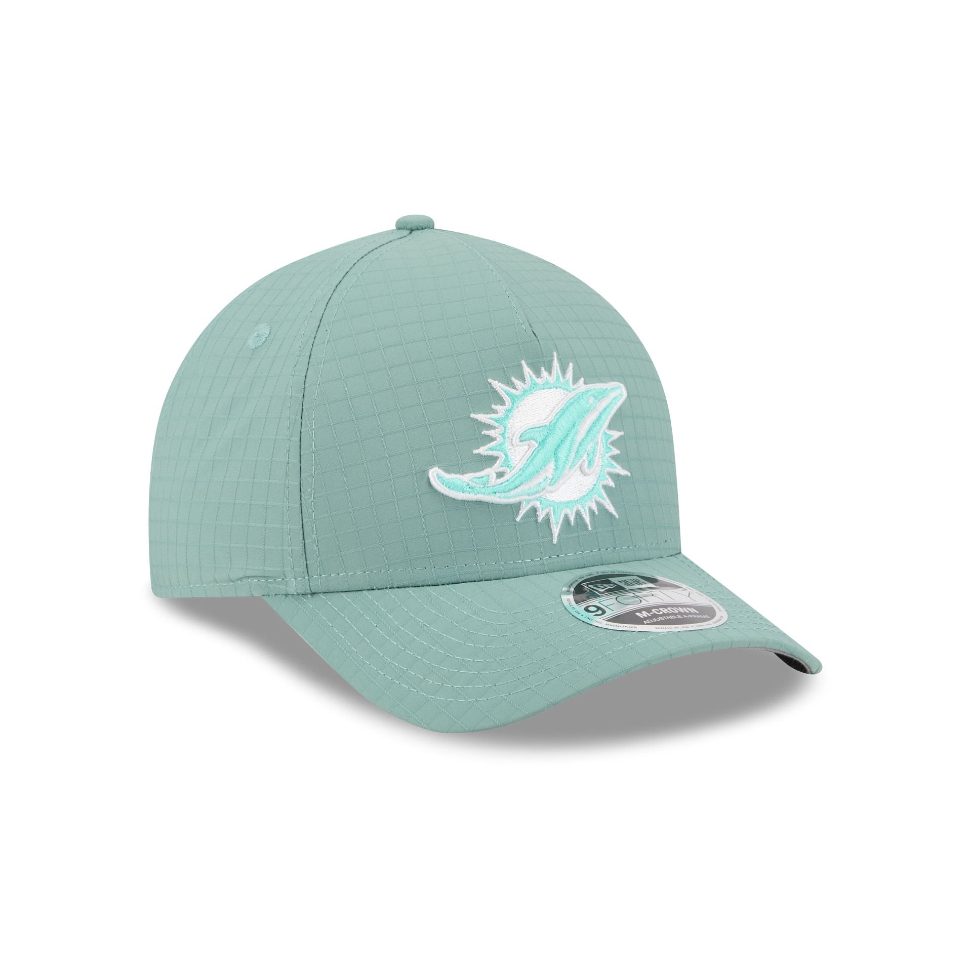 Miami Dolphins Green Ripstop 9FORTY M-Crown A-Frame Snapback Hat - Image 3