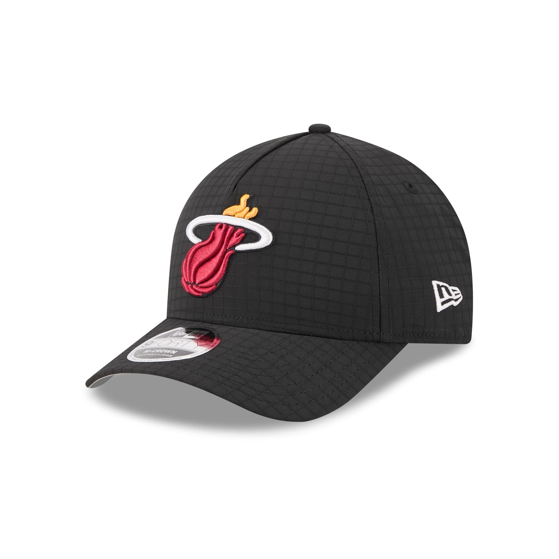 Miami Heat Ripstop 9FORTY M-Crown A-Frame Snapback Hat