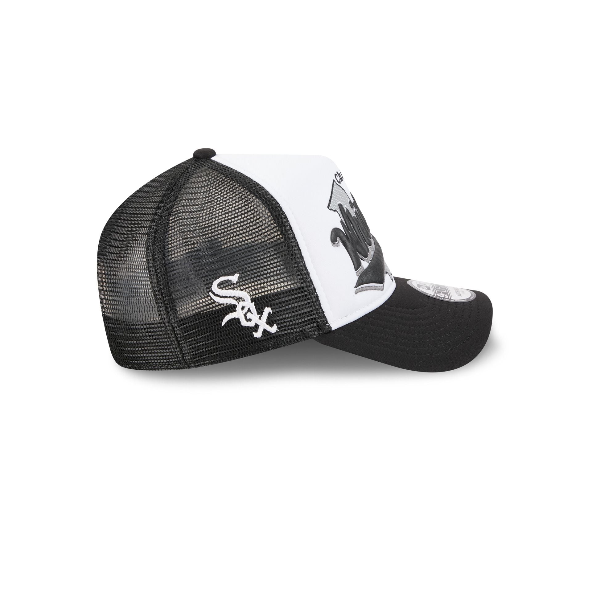 Chicago White Sox State Flower 9FORTY A-Frame Trucker Hat - Image 4