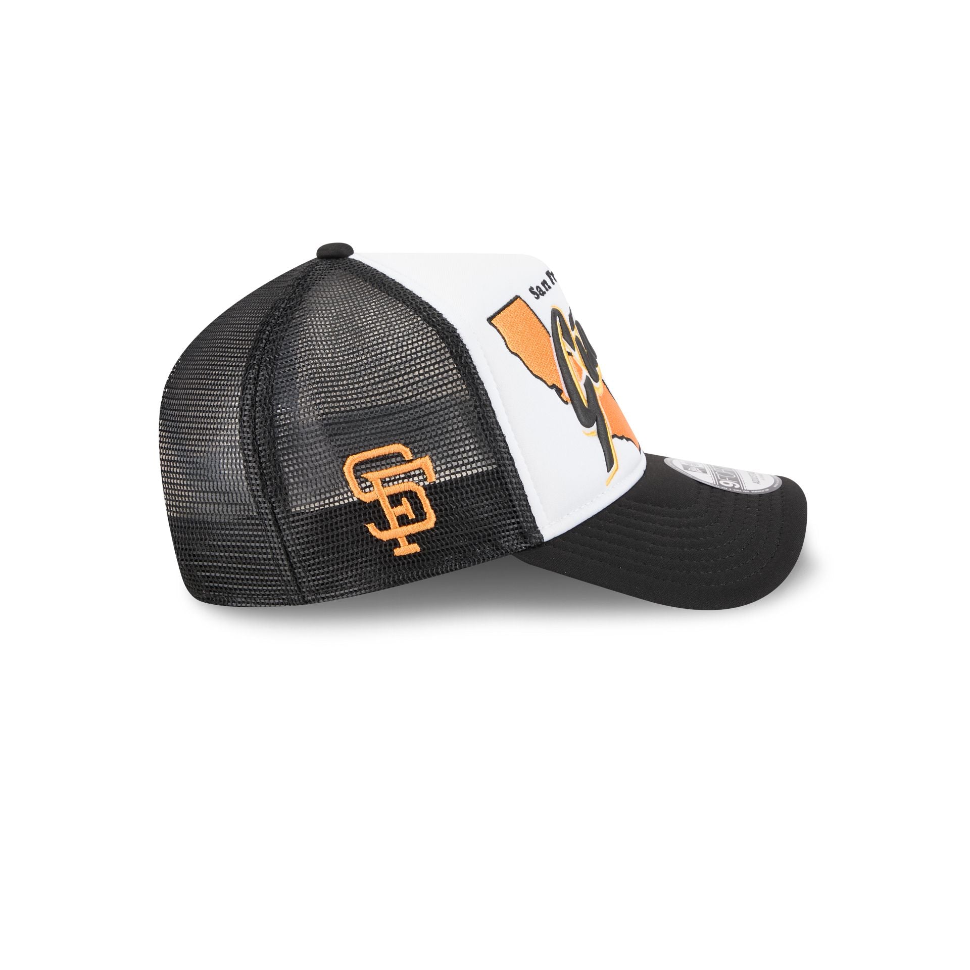 San Francisco Giants State Flower 9FORTY A-Frame Trucker Hat - Image 4
