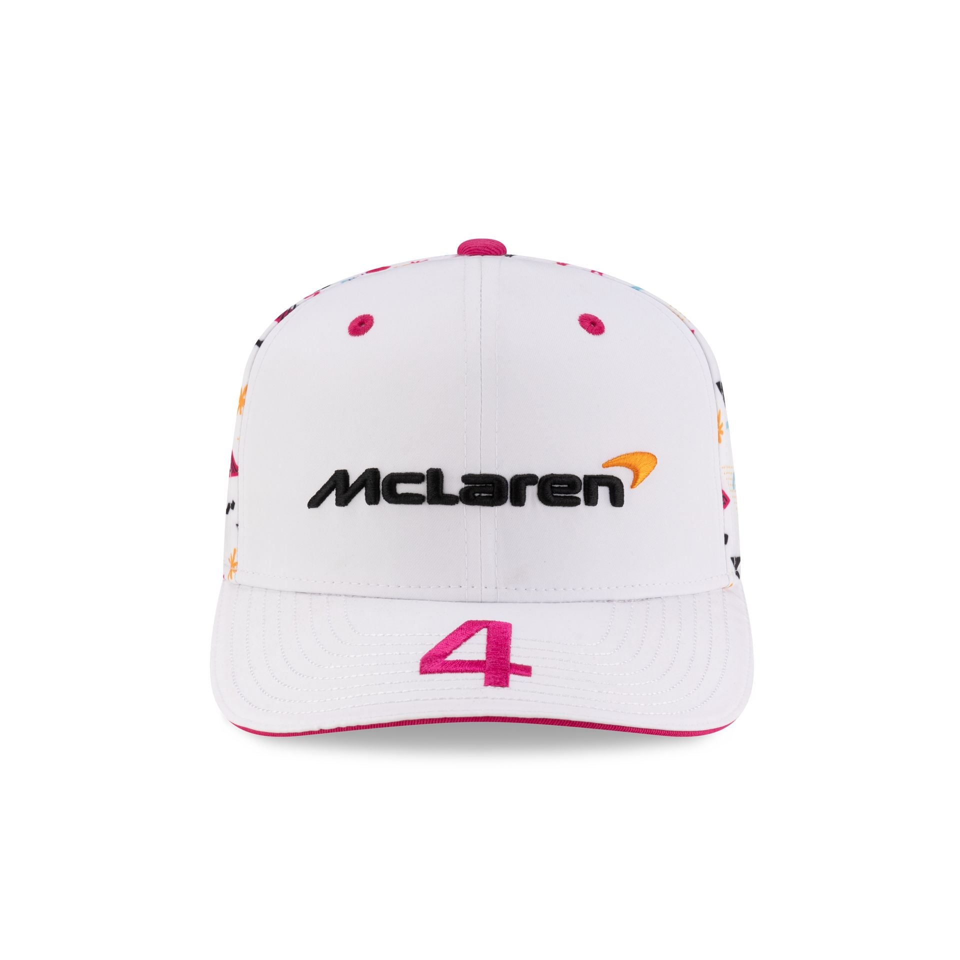 2025 Miami Race Special McLaren Formula 1 Team Lando Norris 9SEVENTY Stretch-Snap Hat - Image 2