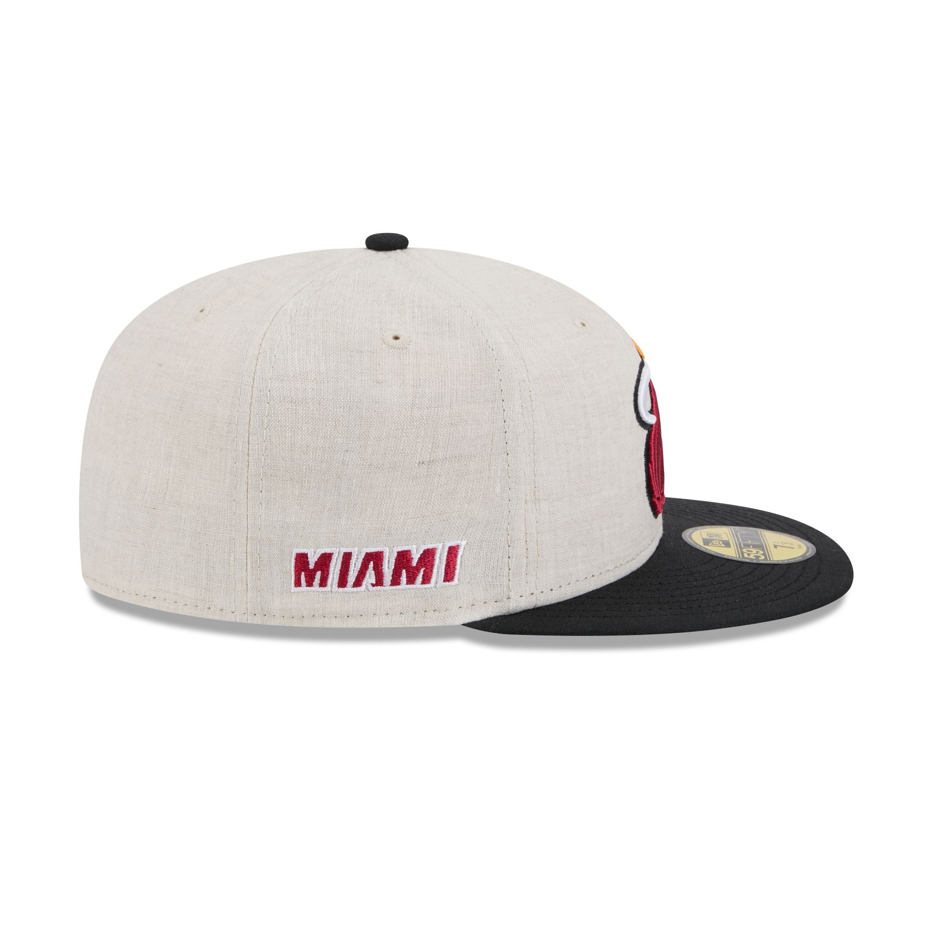 Miami Heat Linen 59FIFTY Fitted Hat - Image 4