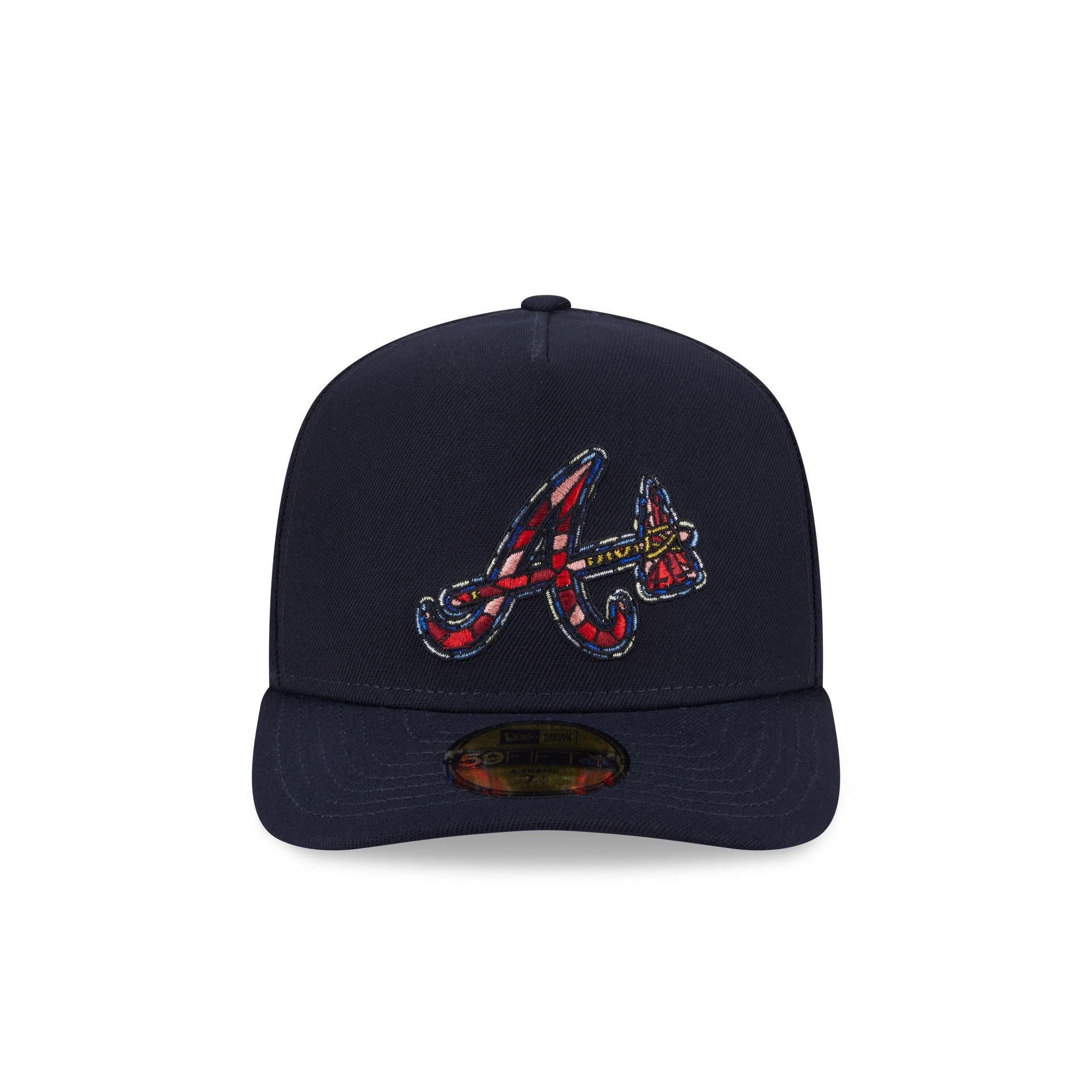 Atlanta Braves Stained Glass 59FIFTY A-Frame Fitted Hat - Image 2