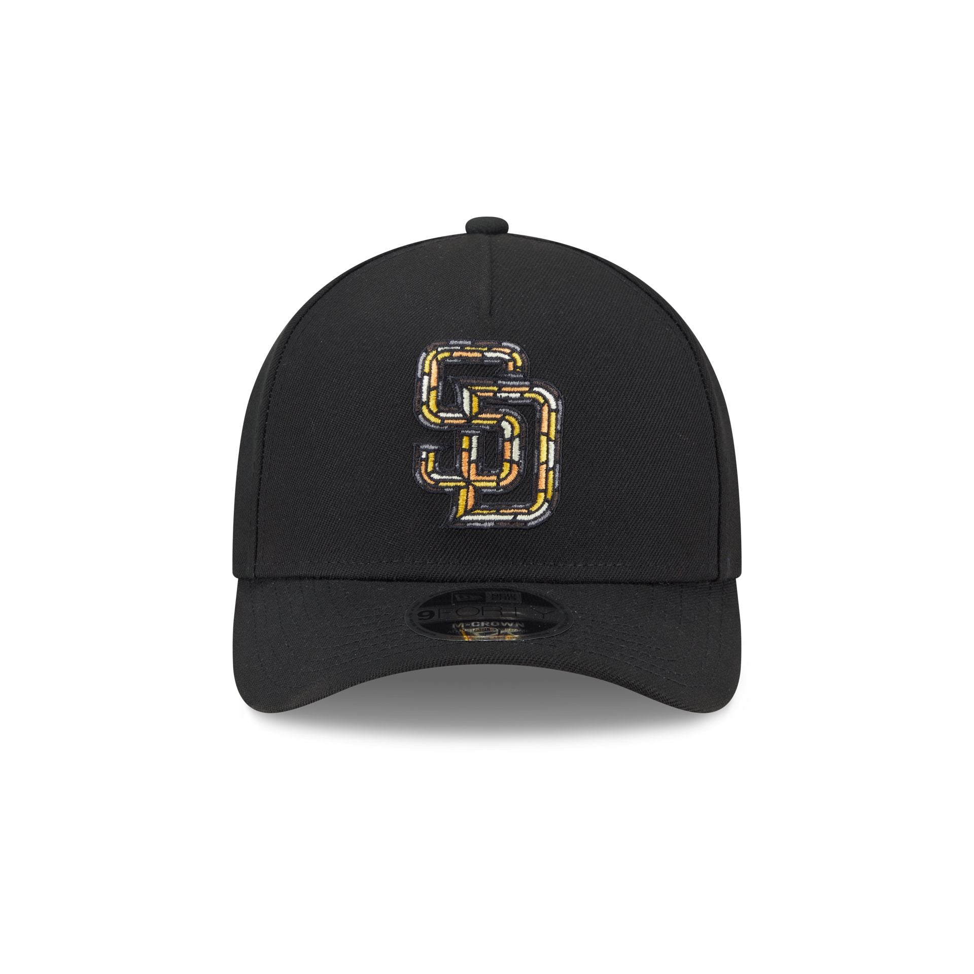 San Diego Padres Stained Glass 9FORTY M-Crown A-Frame Snapback Hat - Image 2