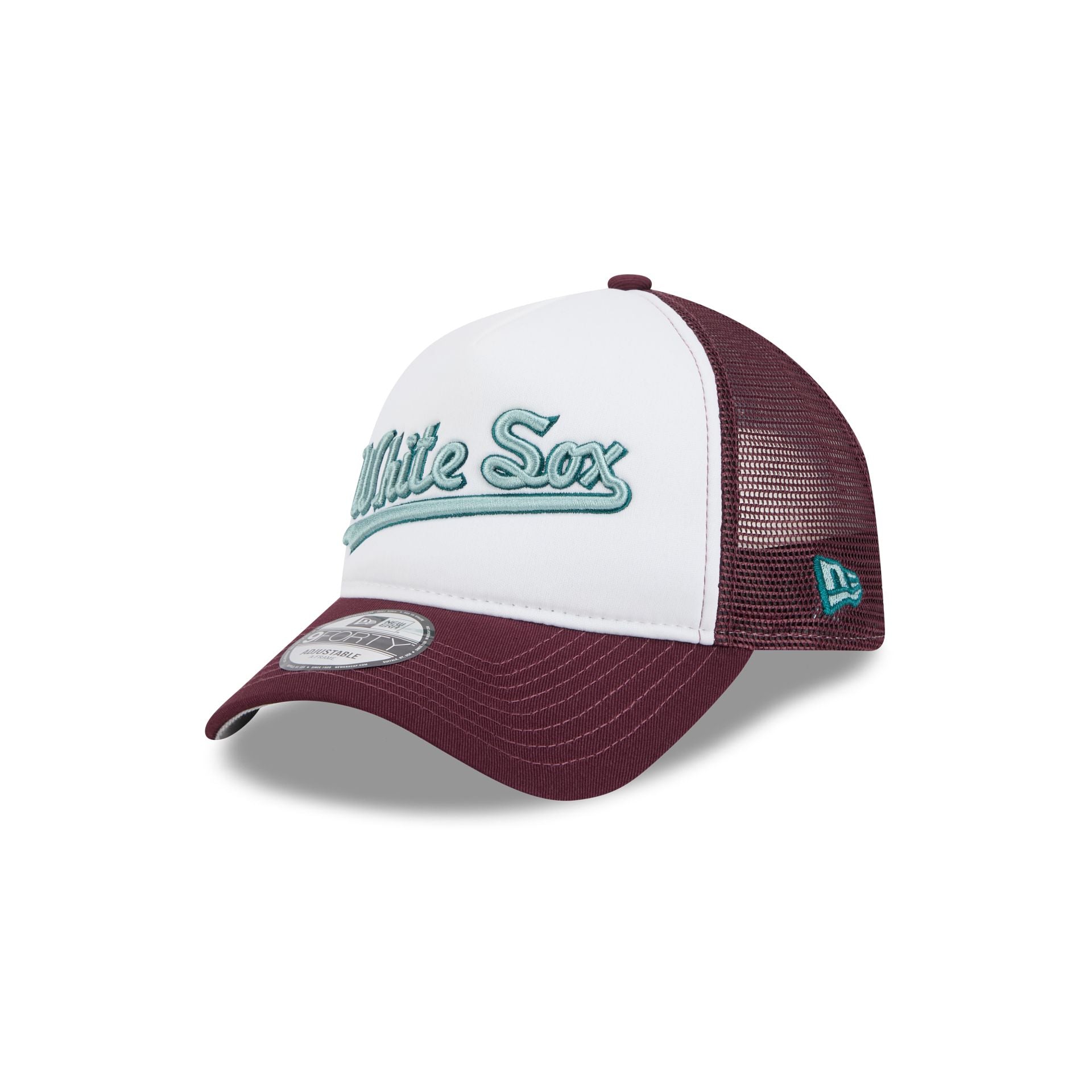 Chicago White Sox Optic White 9FORTY A-Frame Snapback Hat - Image 3