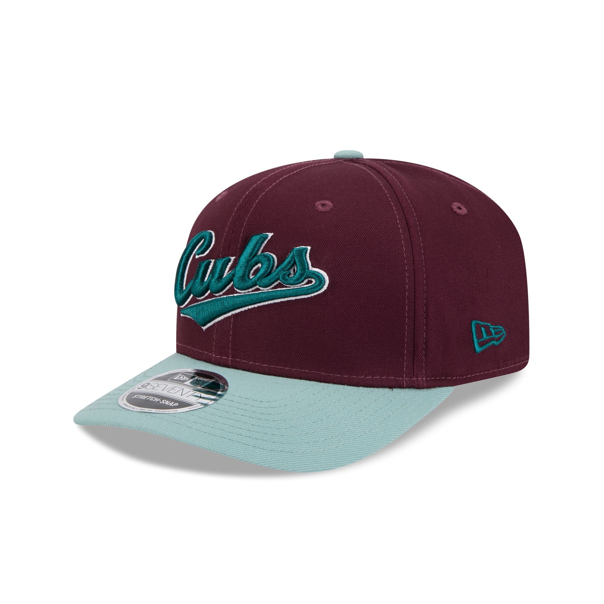 Chicago Cubs Maroon 9SEVENTY Stretch-Snap Hat