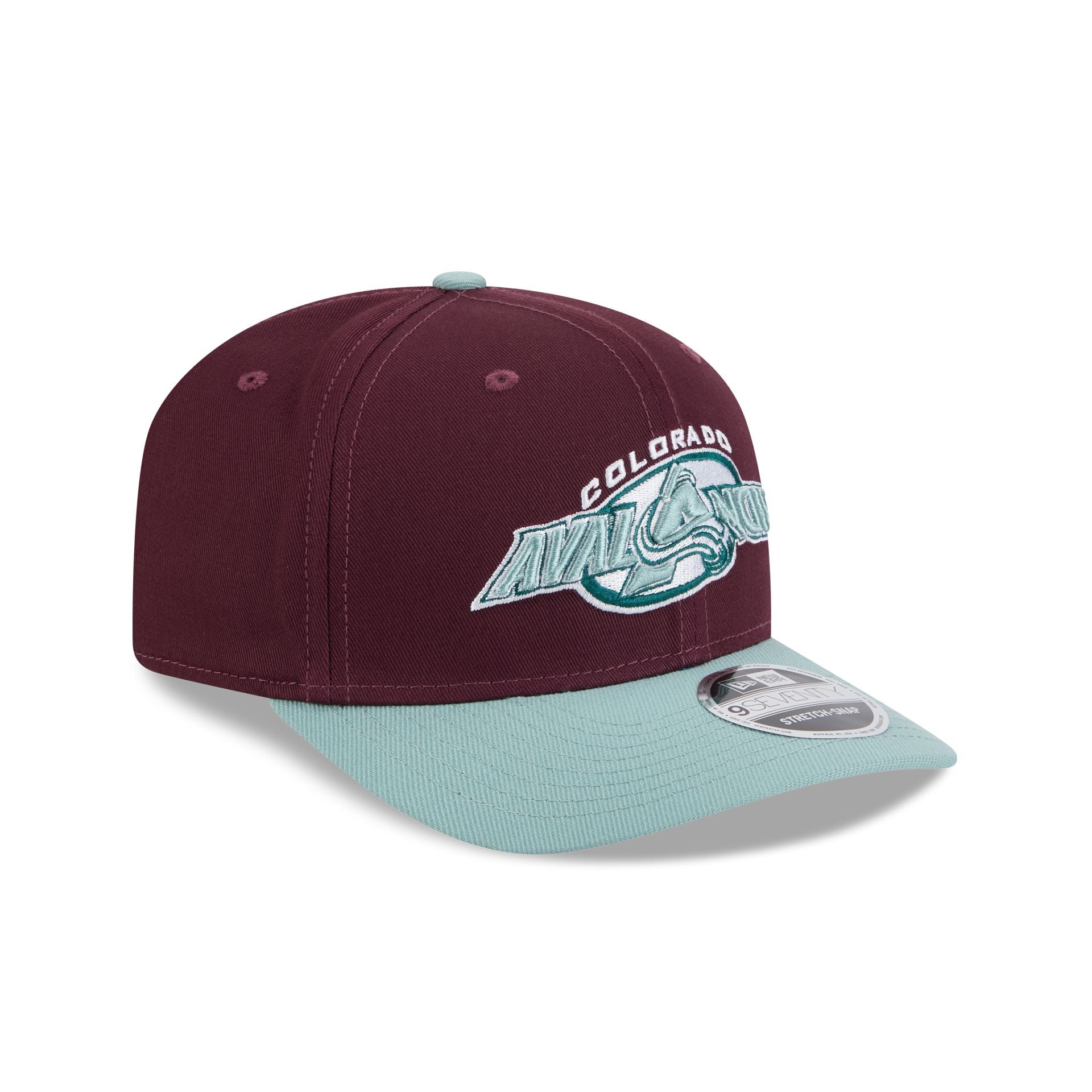 Colorado Avalanche Maroon 9SEVENTY Stretch-Snap Hat - Image 3