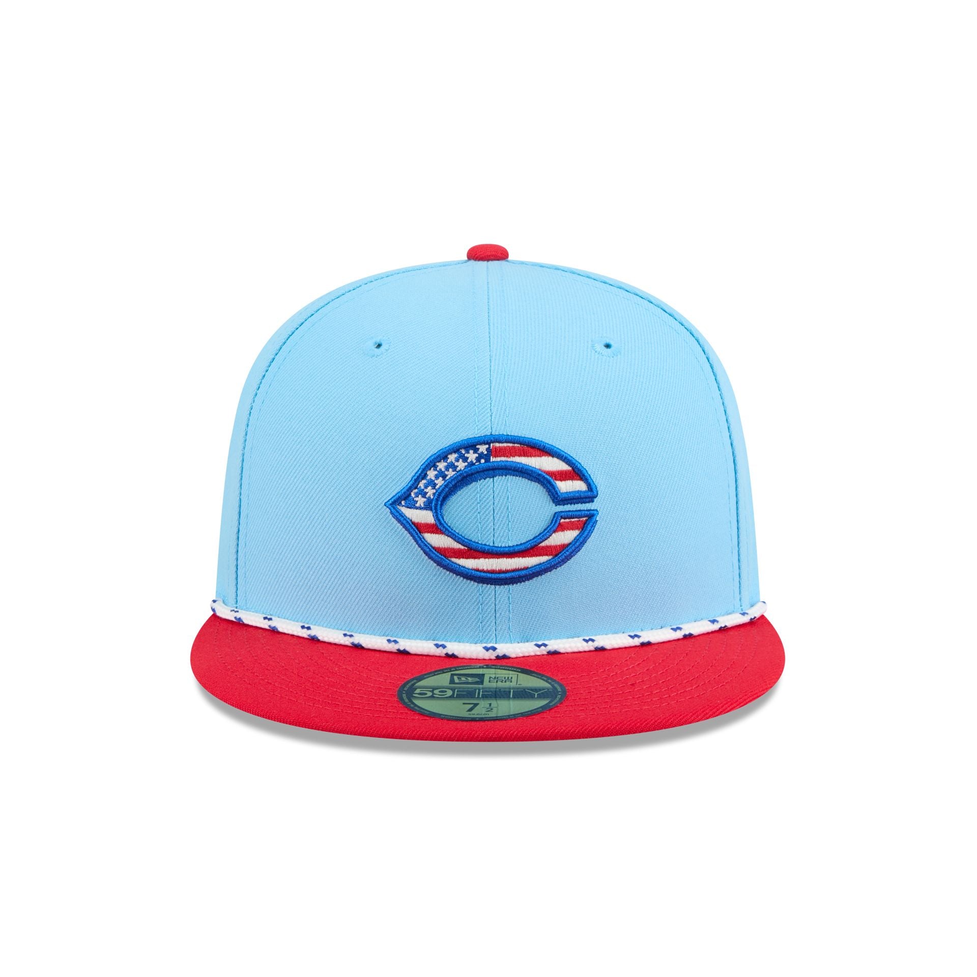 Cincinnati Reds Independence Day 2025 59FIFTY Fitted Hat - Image 2