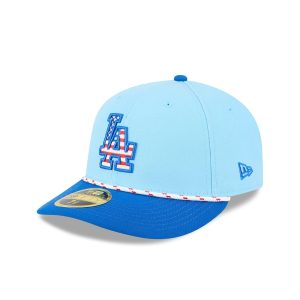 Los Angeles Dodgers Independence Day 2025 Low Profile 59FIFTY Fitted Hat