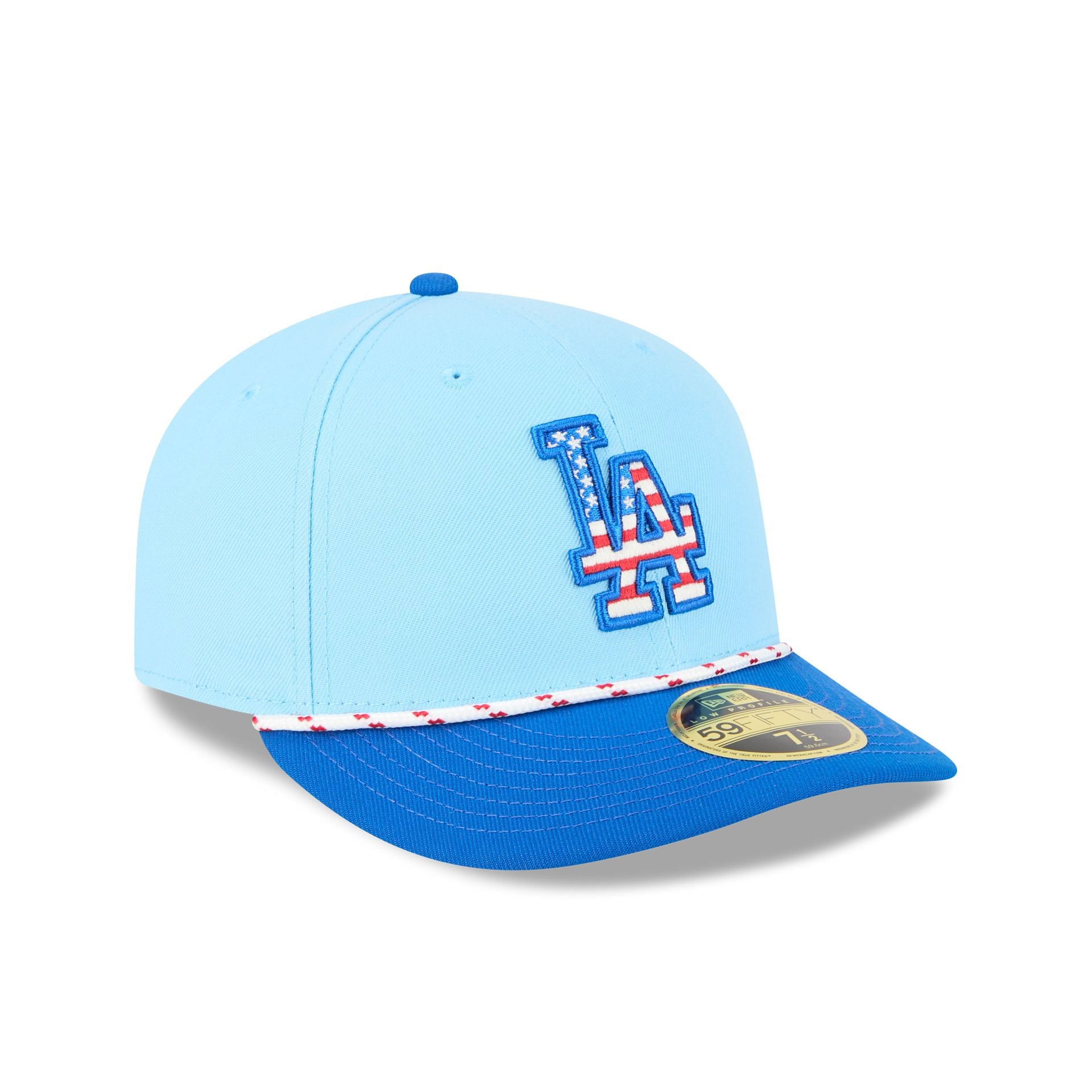 Los Angeles Dodgers Independence Day 2025 Low Profile 59FIFTY Fitted Hat - Image 3