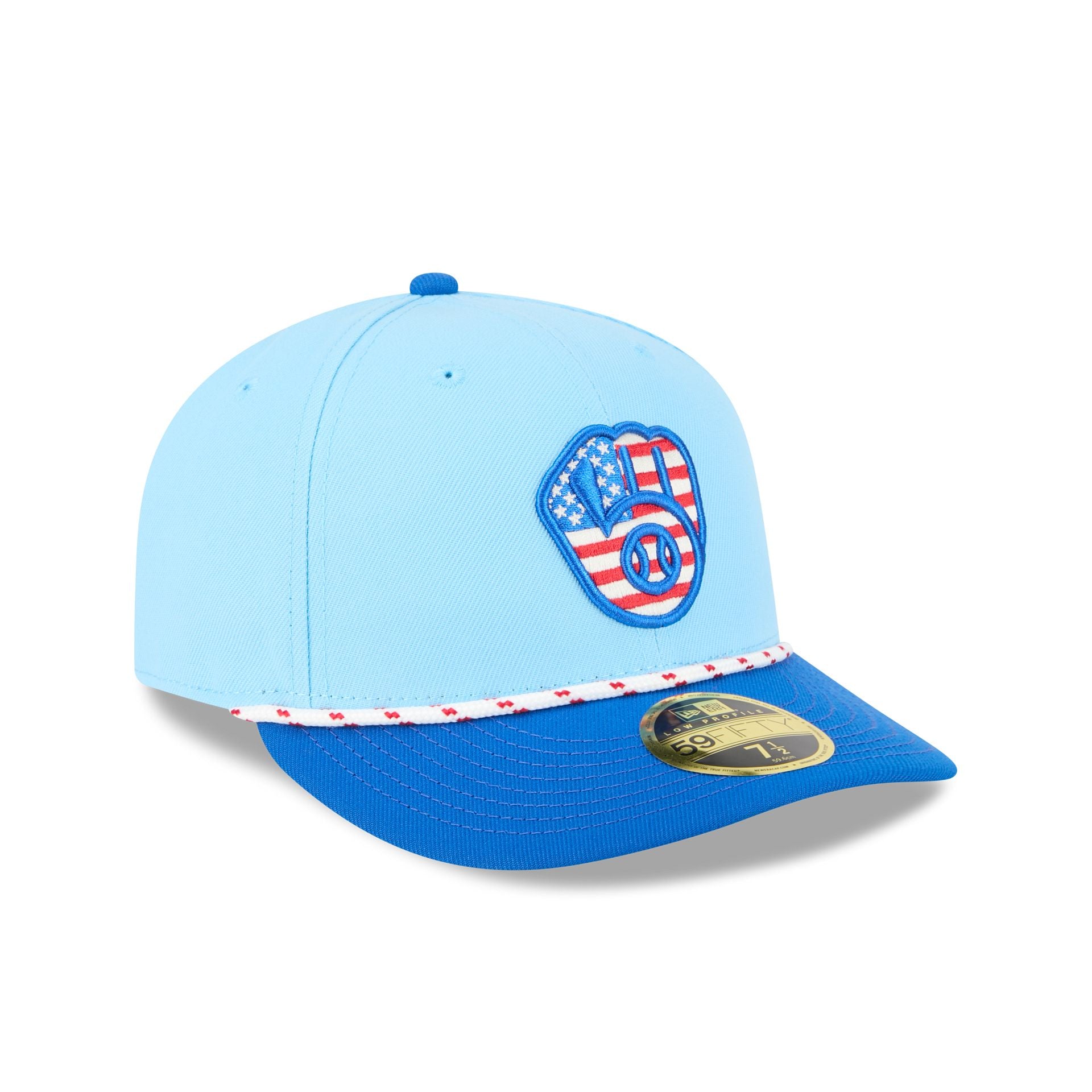 Milwaukee Brewers Independence Day 2025 Low Profile 59FIFTY Fitted Hat - Image 3