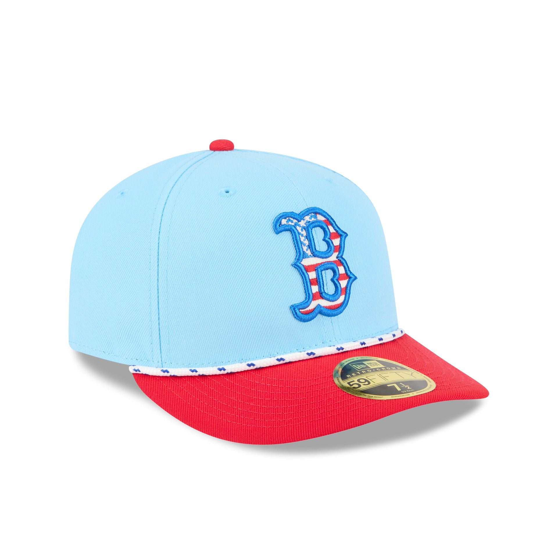 Boston Red Sox Independence Day 2025 Low Profile 59FIFTY Fitted Hat - Image 3