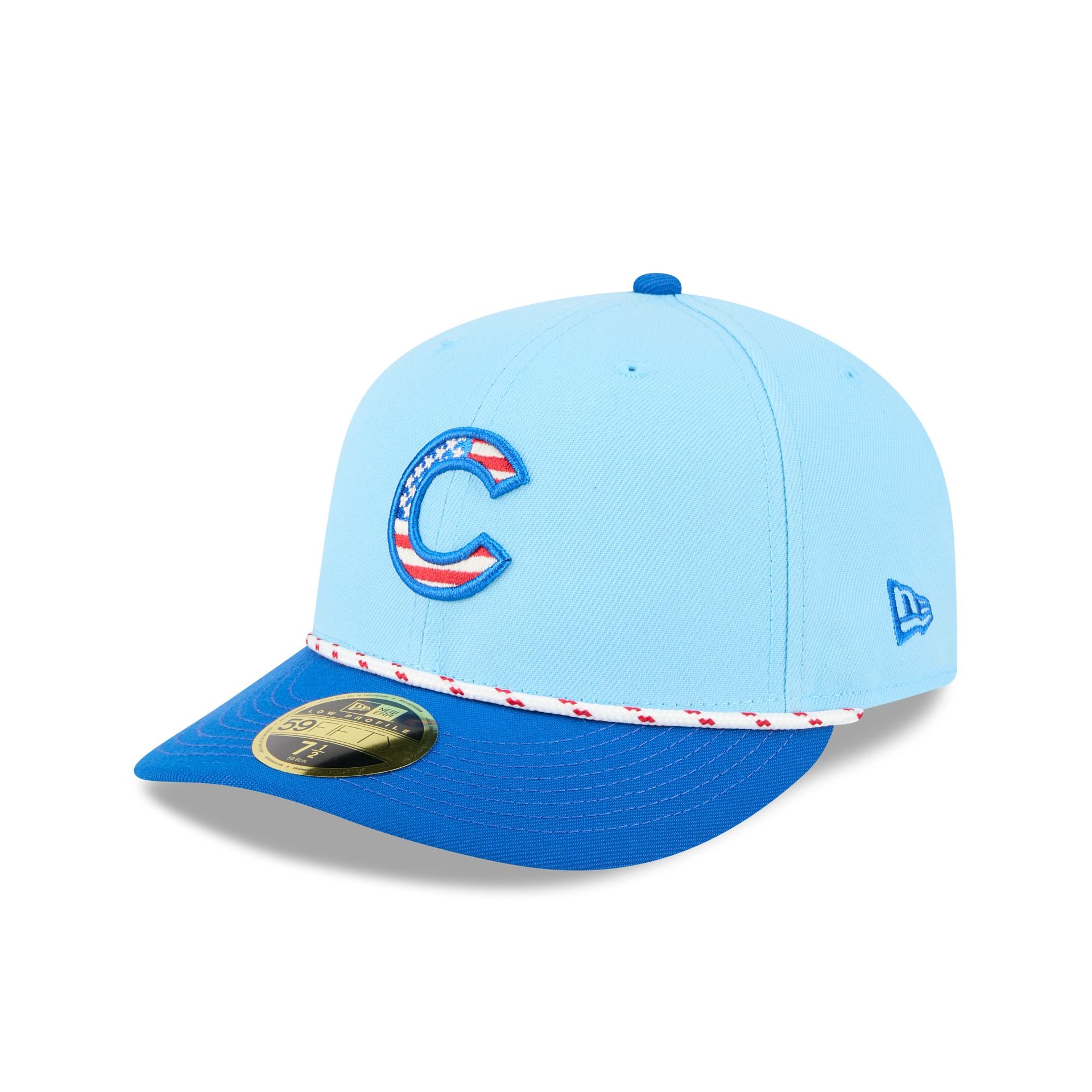 Chicago Cubs Independence Day 2025 Low Profile 59FIFTY Fitted Hat