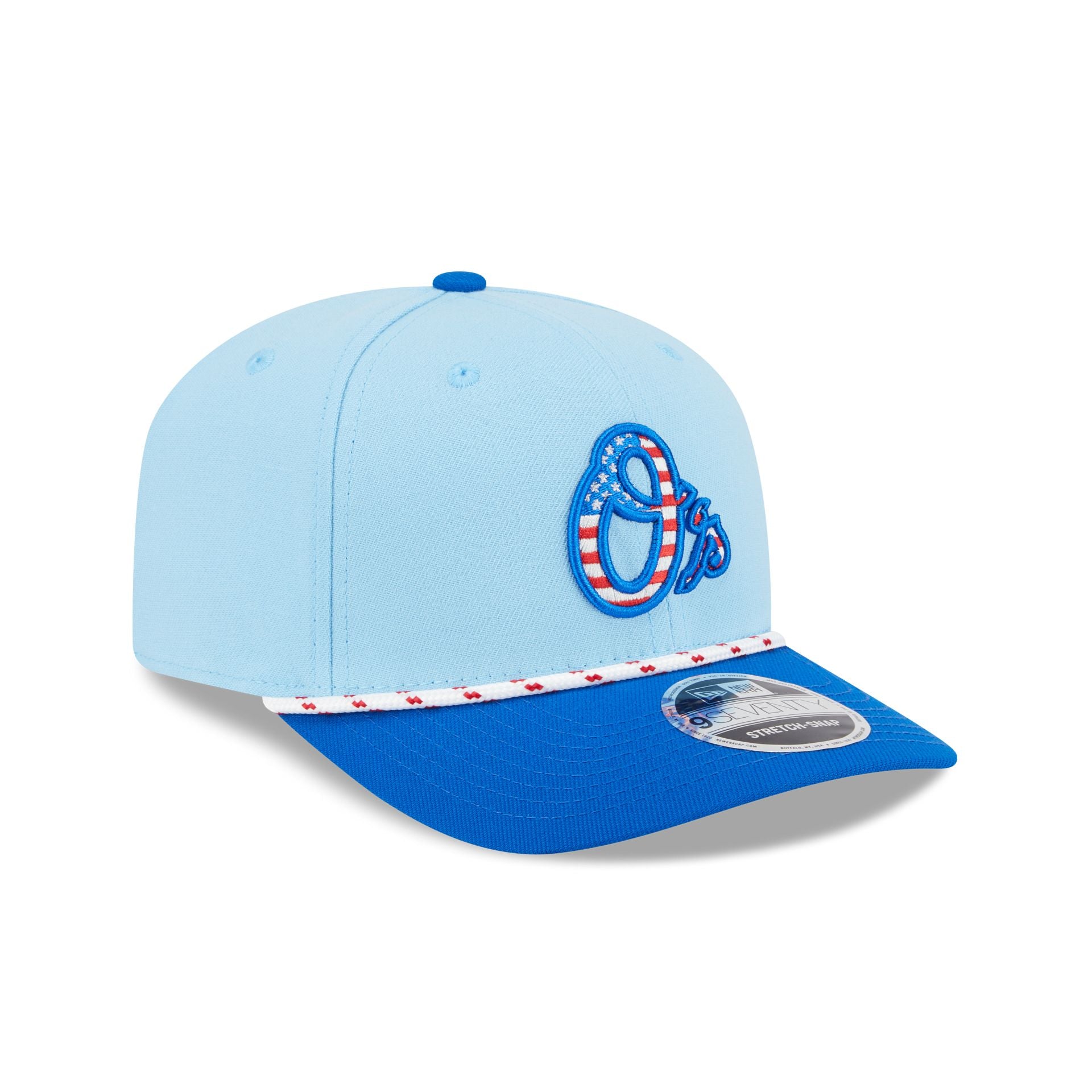 Baltimore Orioles Independence Day 2025 9SEVENTY Stretch-Snap Hat - Image 3