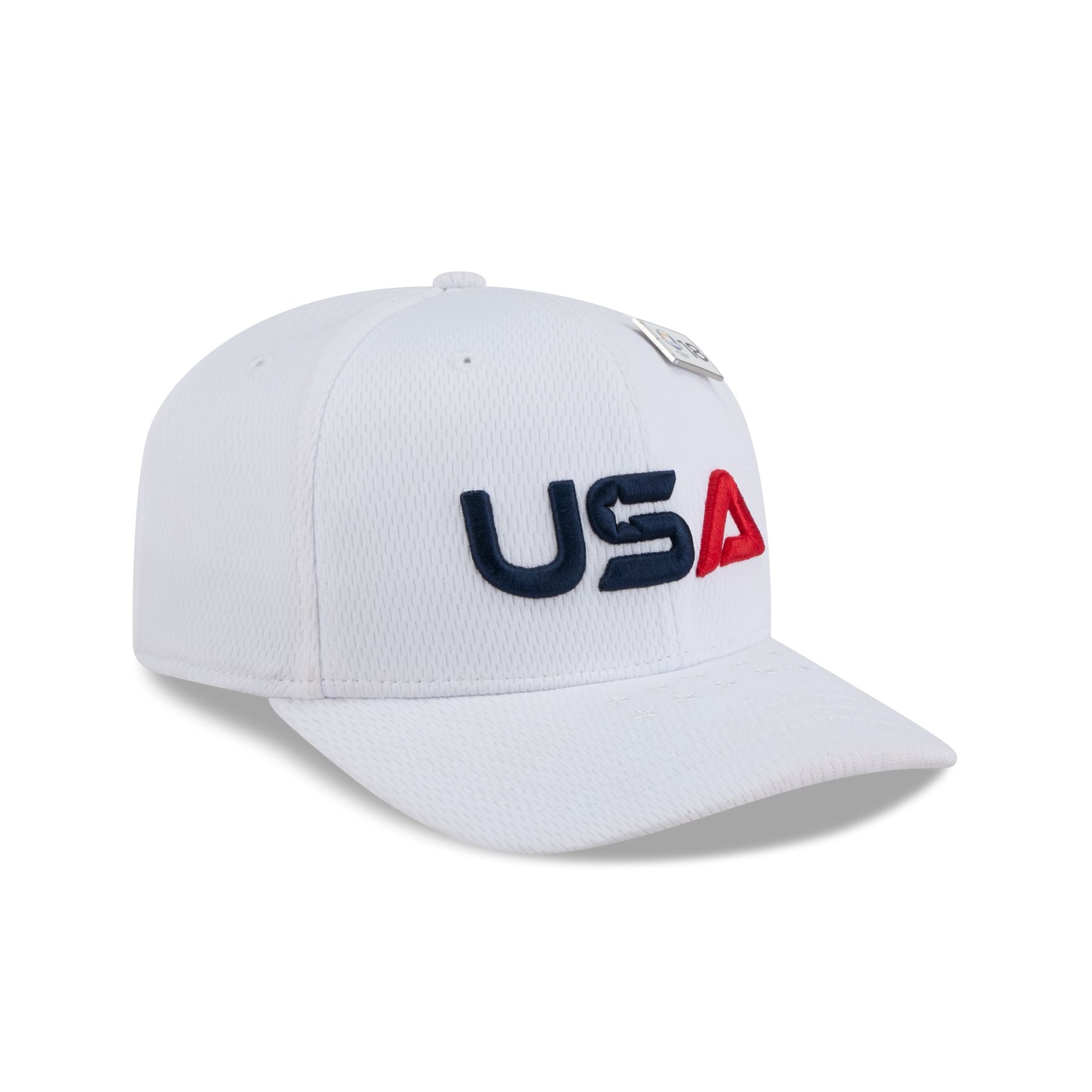 2025 Ryder Cup Team USA White 9SEVENTY Stretch-Snap Hat - Image 3