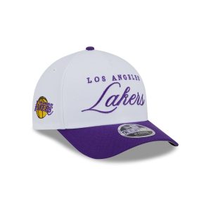 Los Angeles Lakers 2025 Draft 9FORTY M-Crown A-Frame Snapback Hat