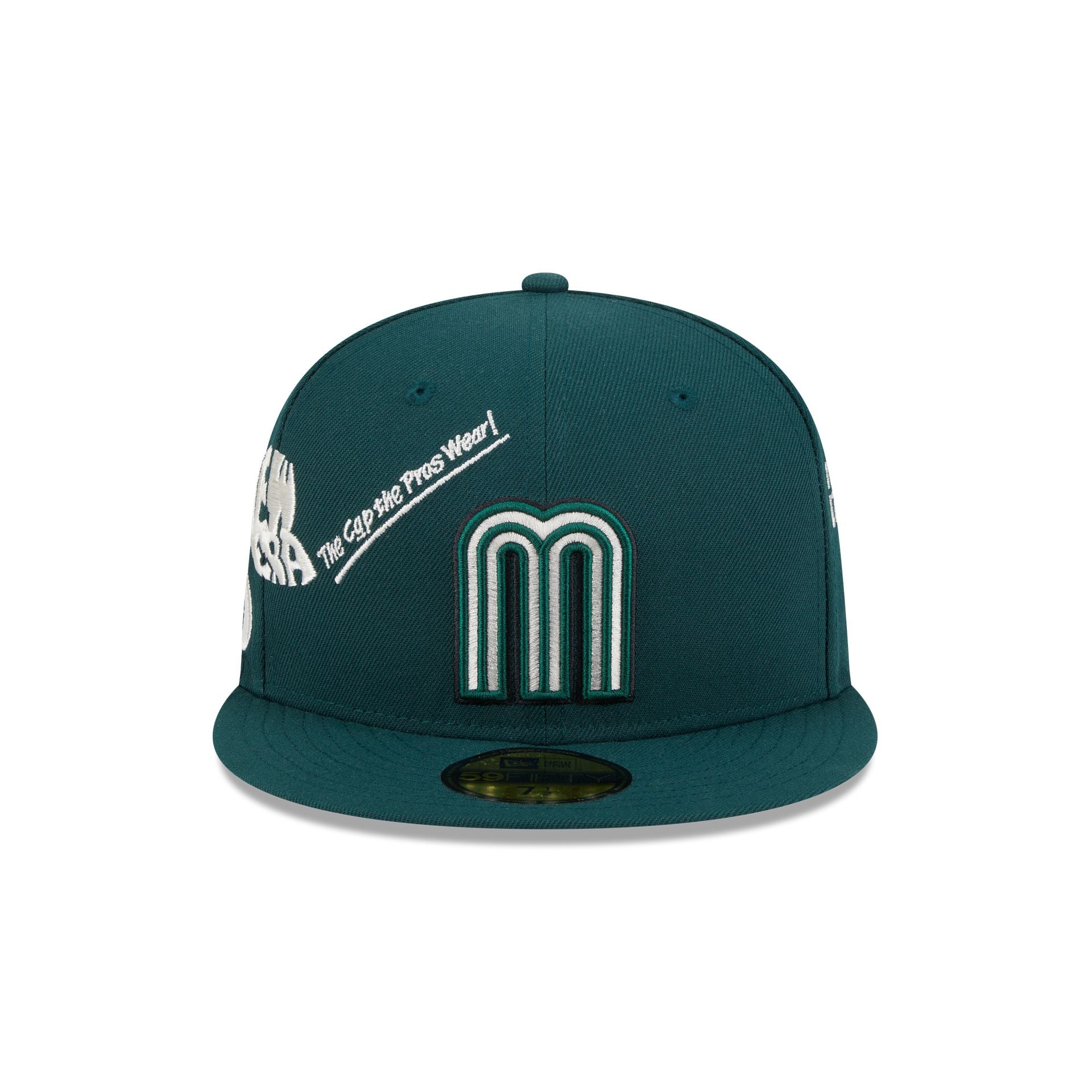 Mexico Baseball New Era Anniversary Logos Green 59FIFTY Fitted Hat - Image 2