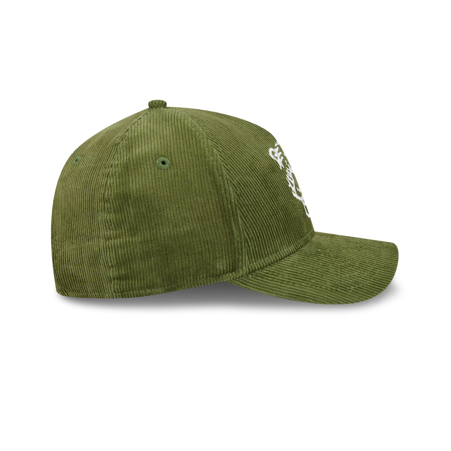Club Tigres UANL Olive Corduroy 9FORTY M-Crown Snapback Hat - Image 5