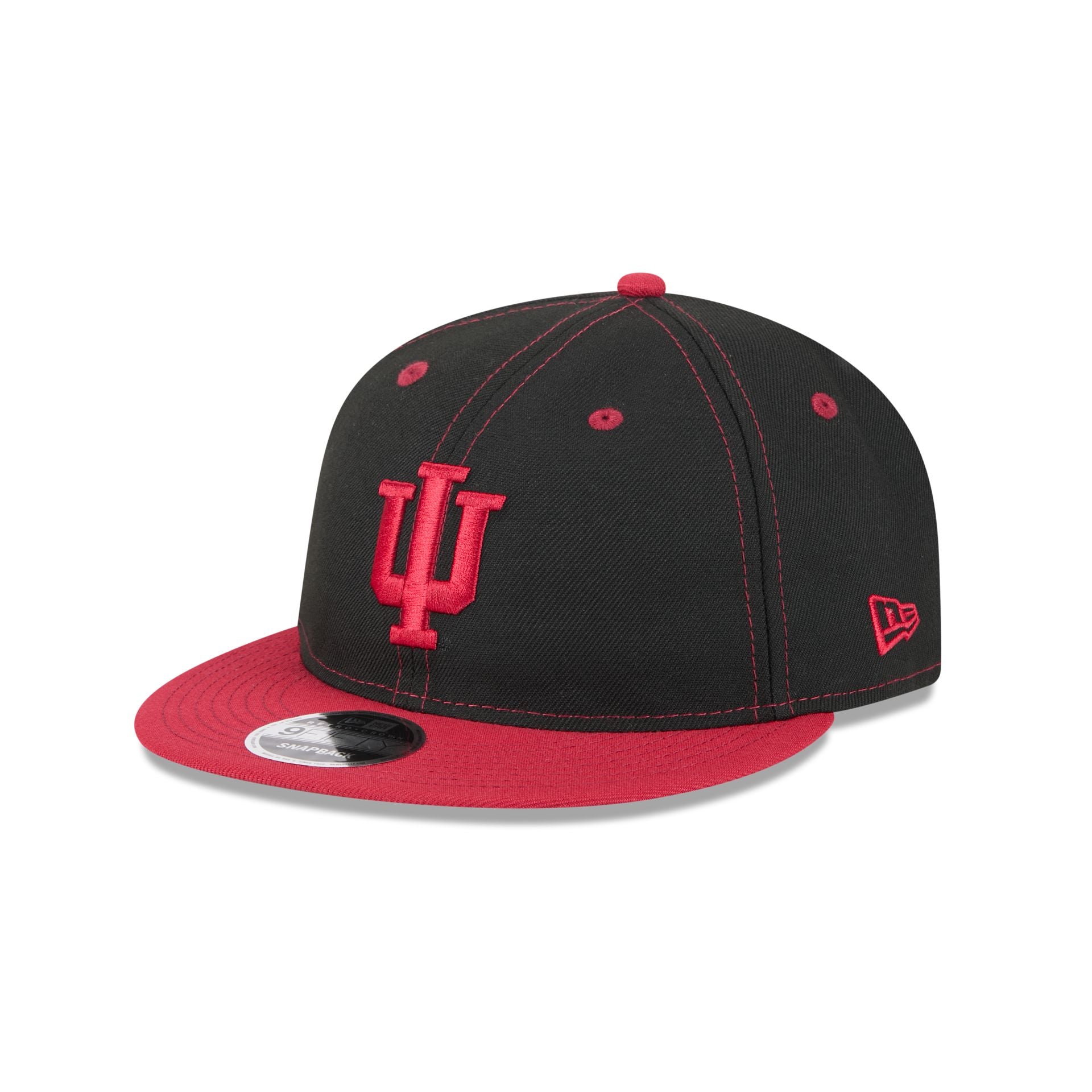 Indiana Hoosiers Tournament Side Patch Retro Crown 9FIFTY Strapback Hat - Image 3