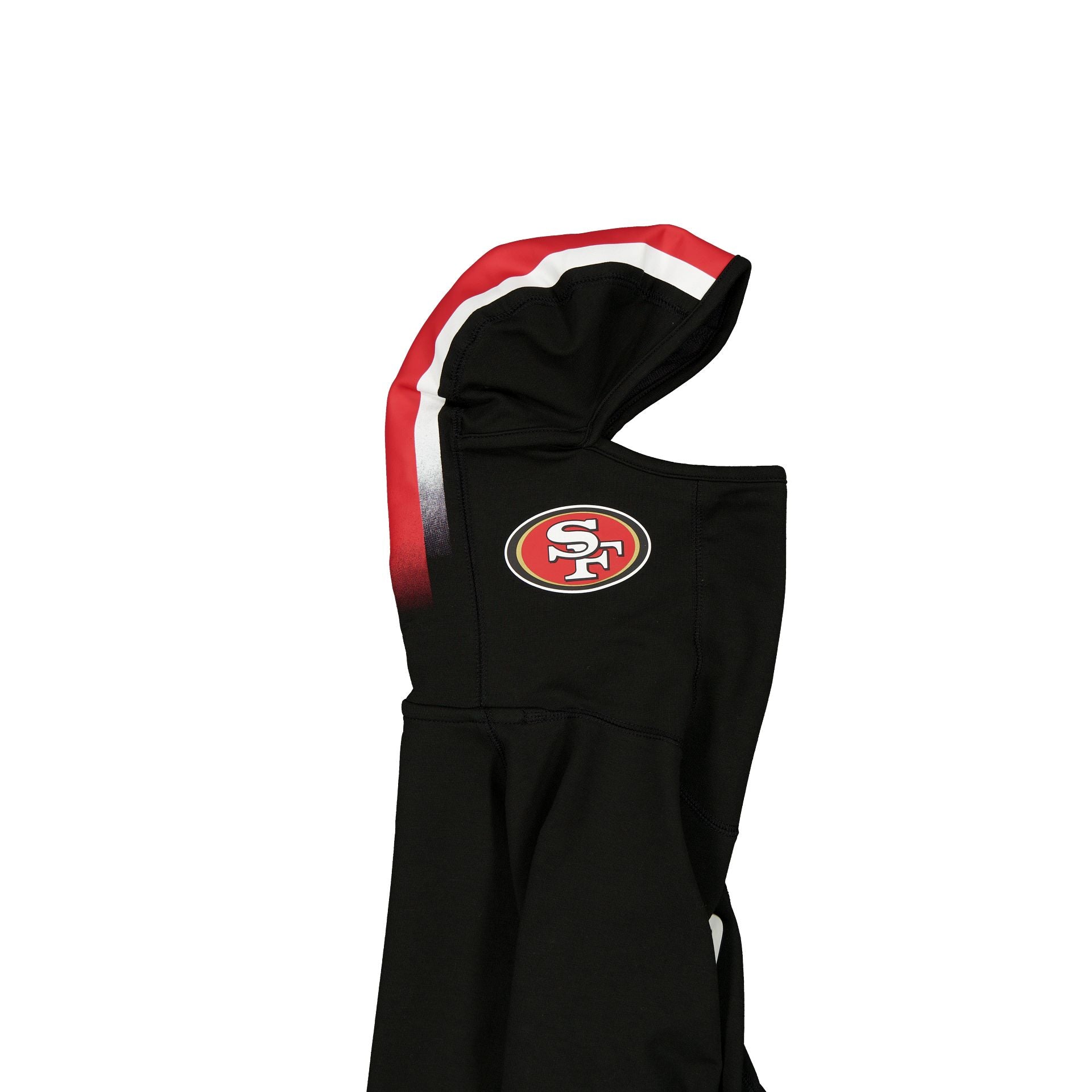 San Francisco 49ers 2025 Functional Fandom Black Balaclava Hoodie - Image 4