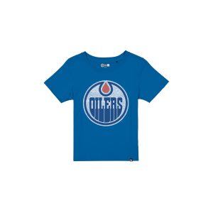 Edmonton Oilers Wash Logo Women's Short-Sleeve T-Shirt