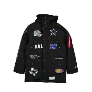 Alpha Industries x Dallas Cowboys Black N-3B Parka Jacket