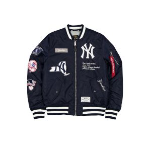 Alpha Industries x New York Yankees Navy MA-1 Bomber Jacket