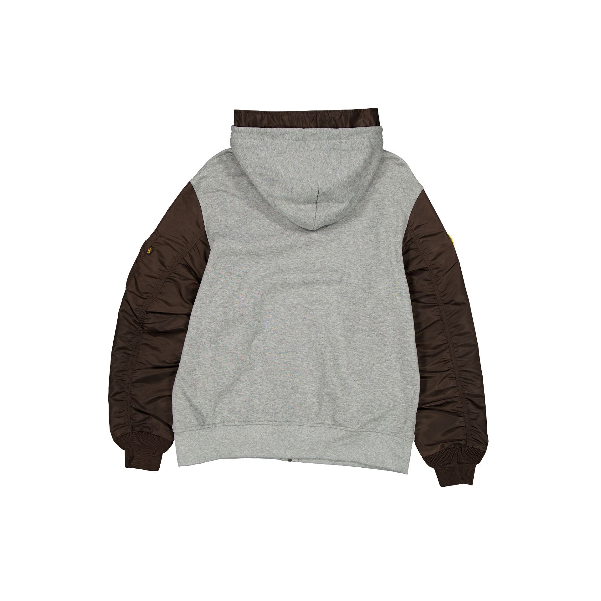 Alpha Industries x San Diego Padres Gray MA-1 Full Zip Fleece Jacket - Image 2