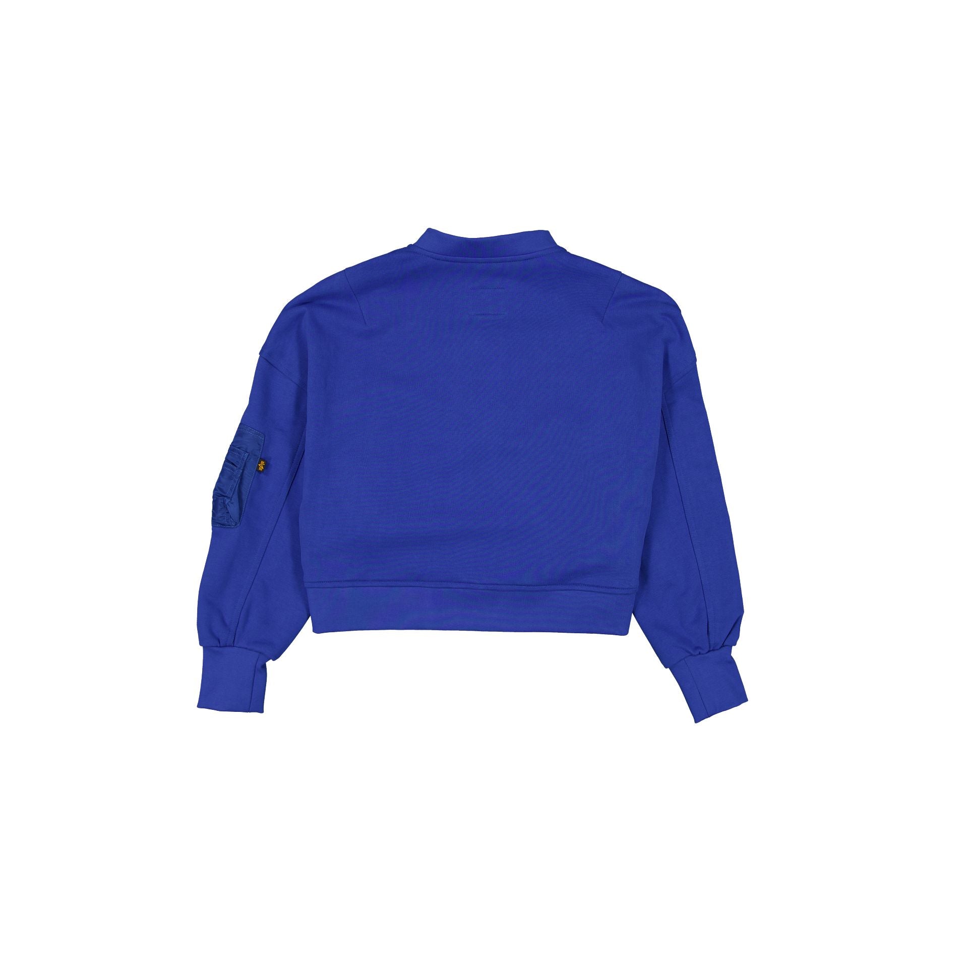 Alpha Industries x Los Angeles Dodgers Blue Women's Full Zip Cropped Fleece Jacket - Image 2