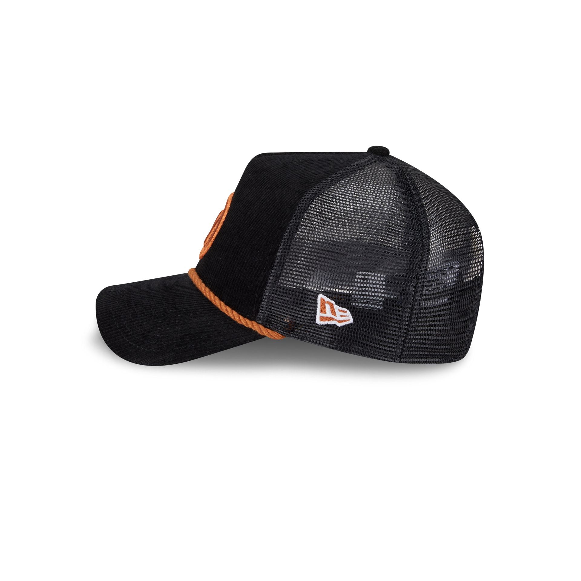MoneyGram Haas F1 Team Corduroy 9FORTY A-Frame Trucker Hat - Image 4